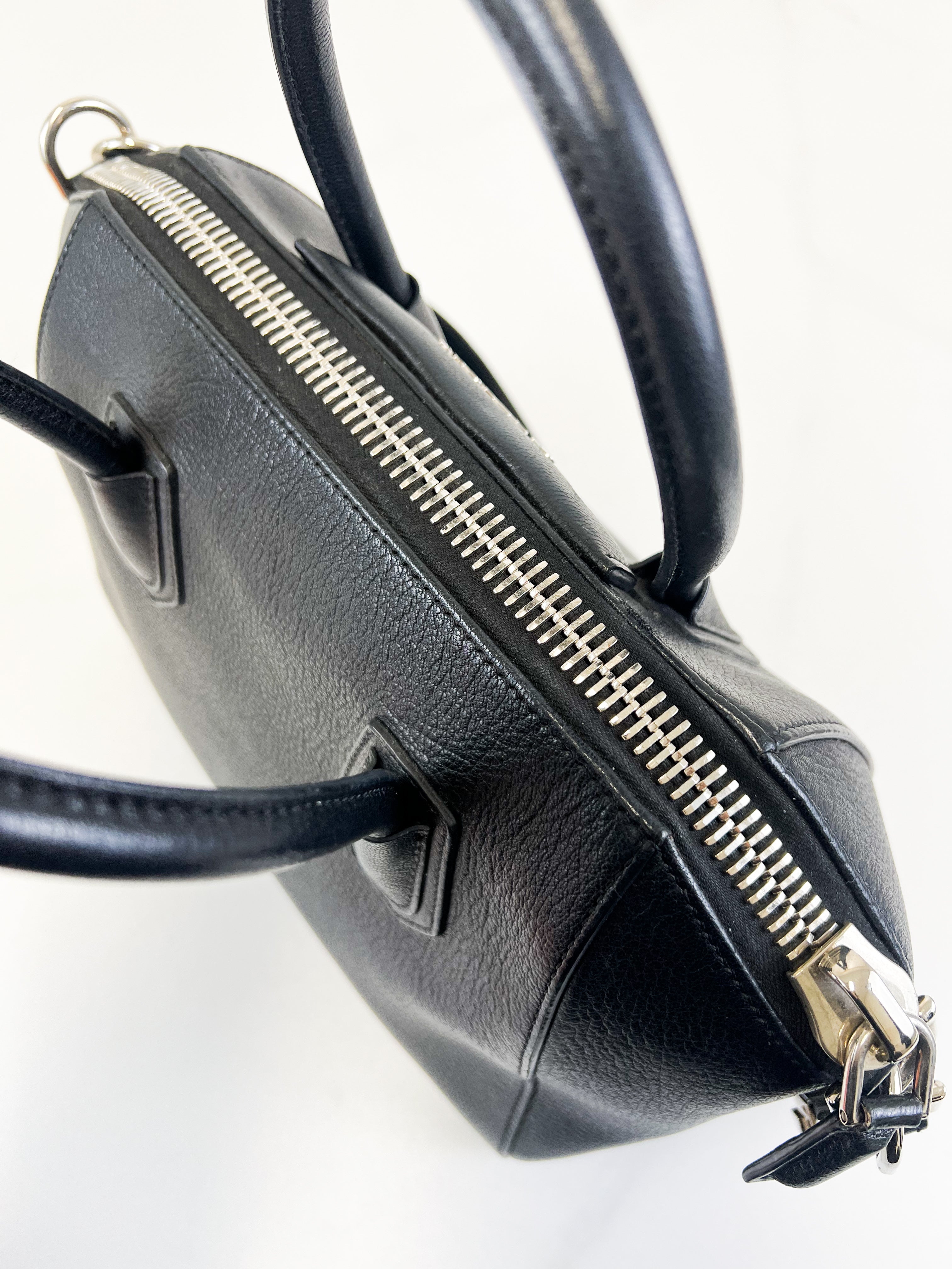 Givenchy Antigona Grained Leather Small Black Shoulder Bag