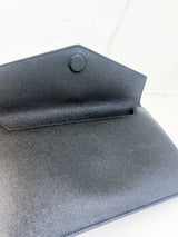 Saint Laurent Black Uptown Envelope Clutch