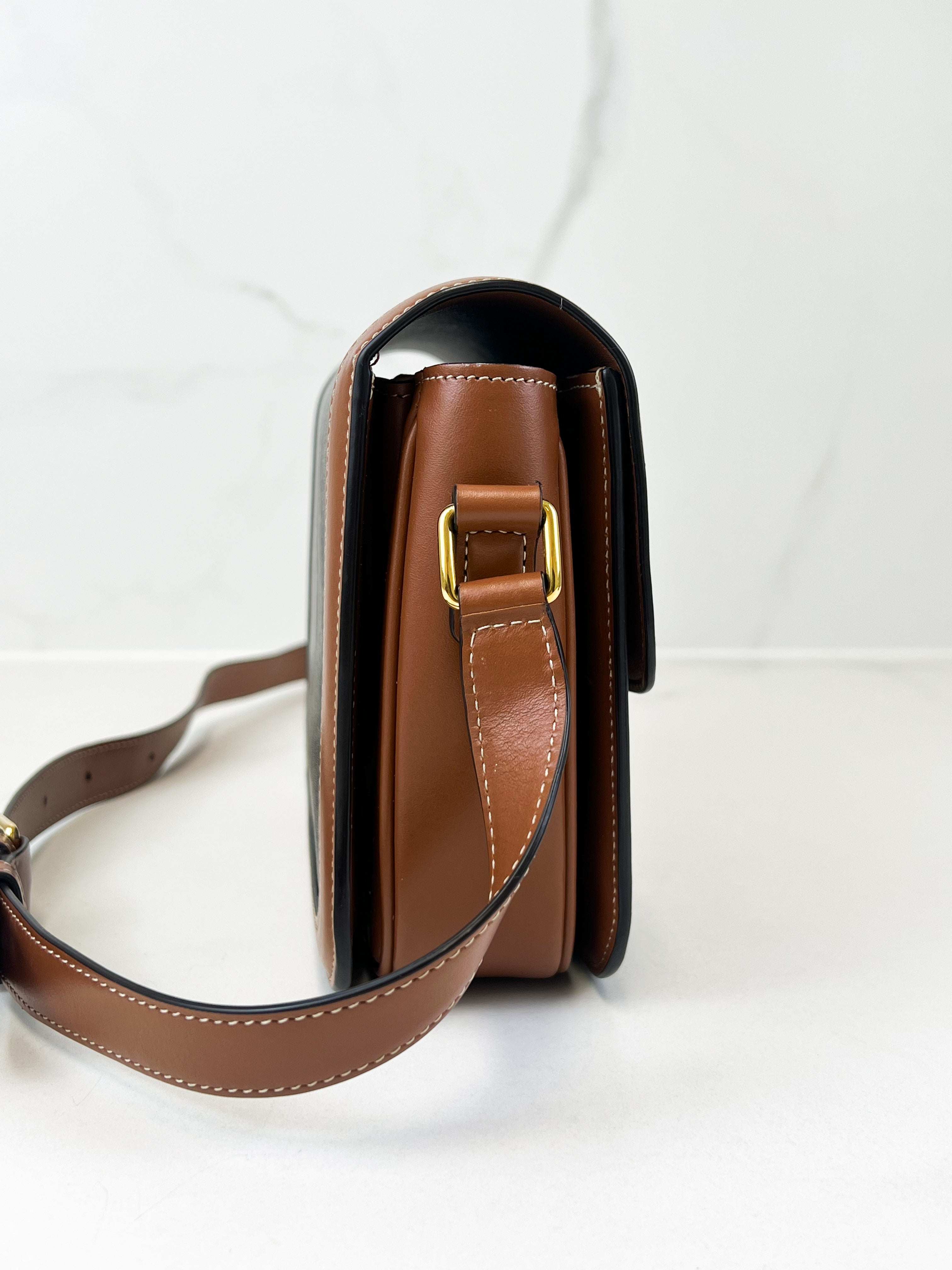 Celine Triomphe Medium in Tan