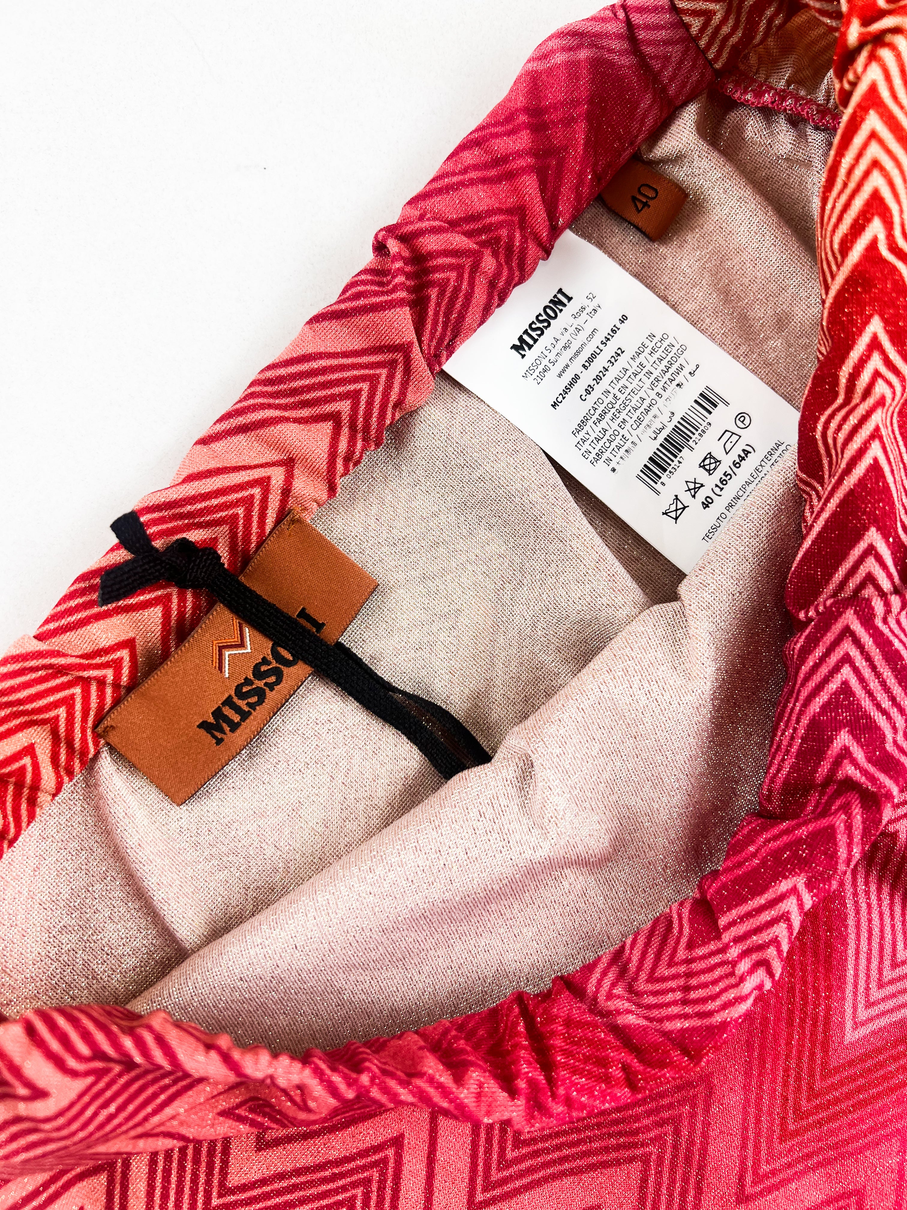 Missoni Mare Silk Mini Skirt & Top Set