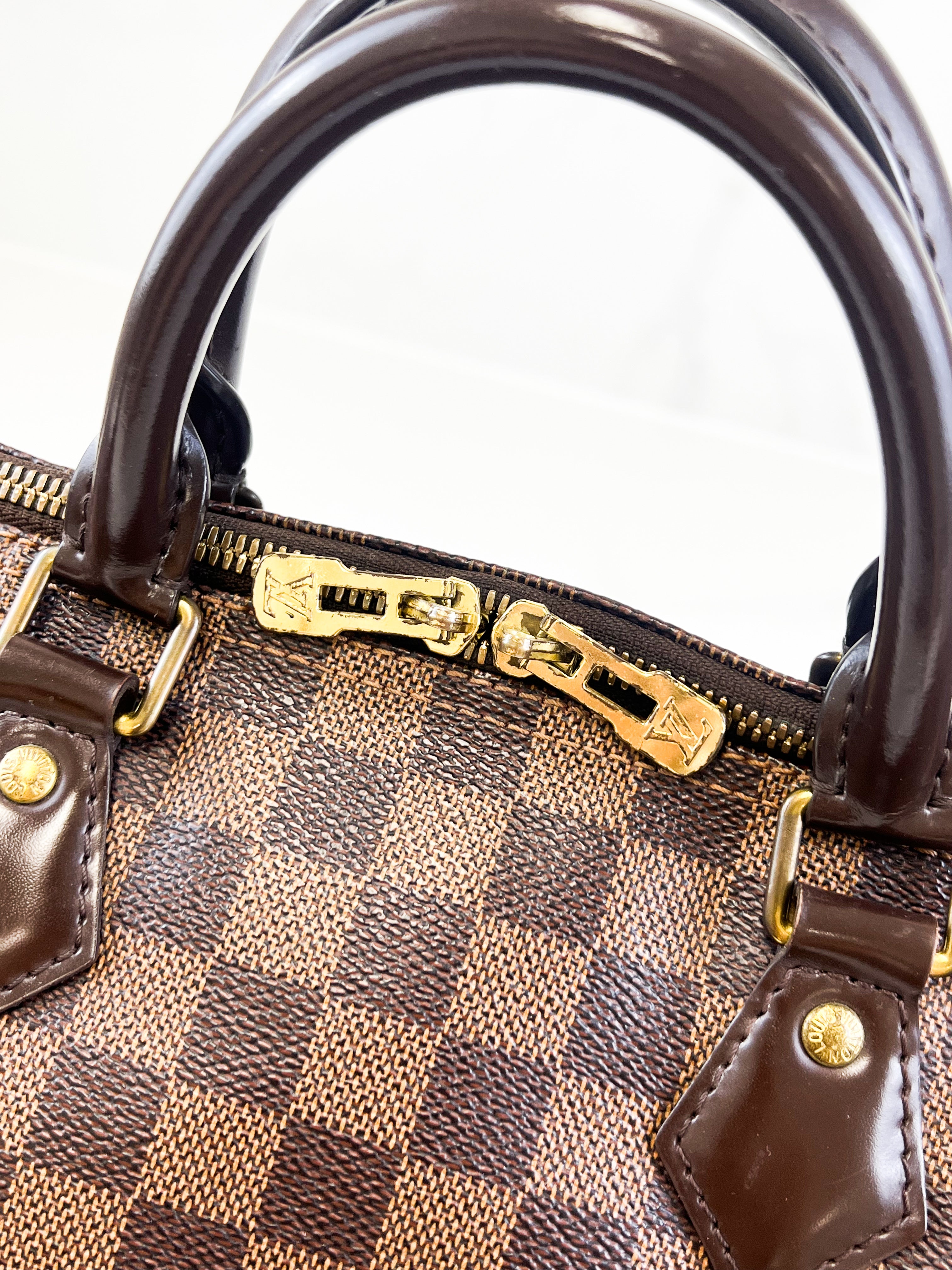 Louis Vuitton Speedy 30 Bandoulière Damier Ebene Canvas