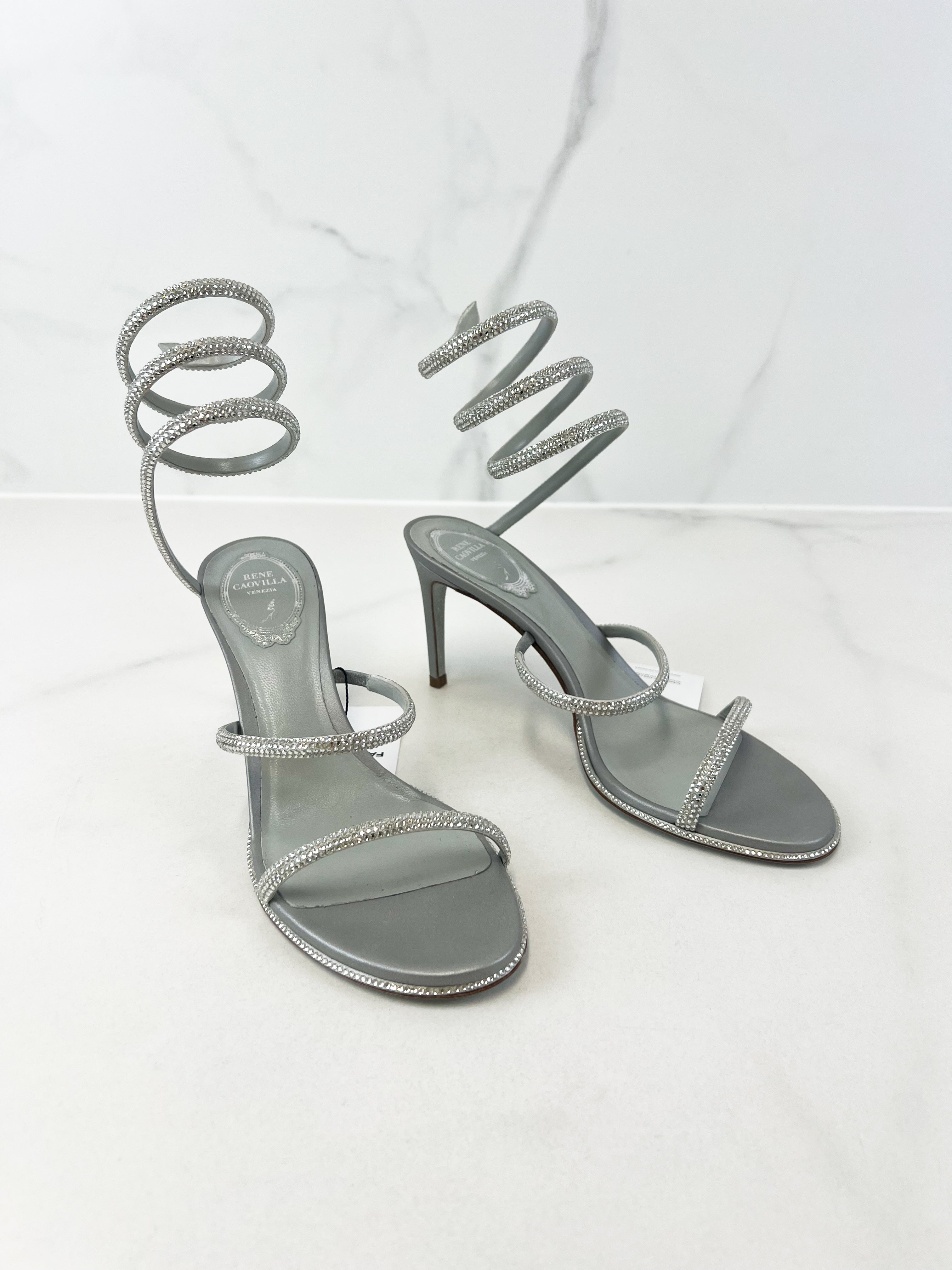Rene Caovilla Cleo Sandal 80mm Size 39