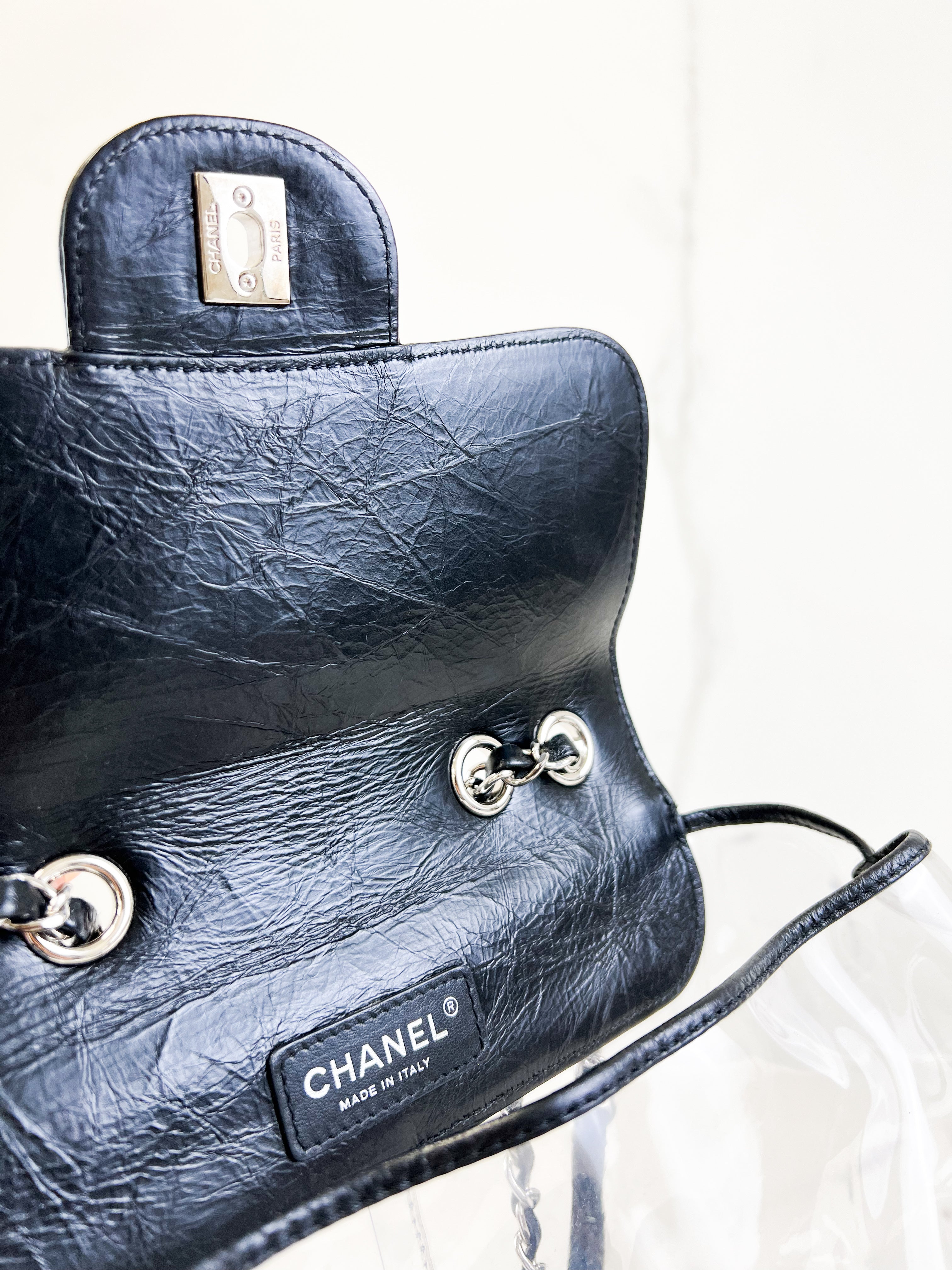 Chanel Transparent Shoulder Bag PVC/Leather