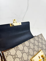 Gucci GG Supreme Small Padlock Shoulder Bag