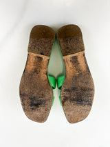Hermes Oran Sandal Vert Pomme Size 37