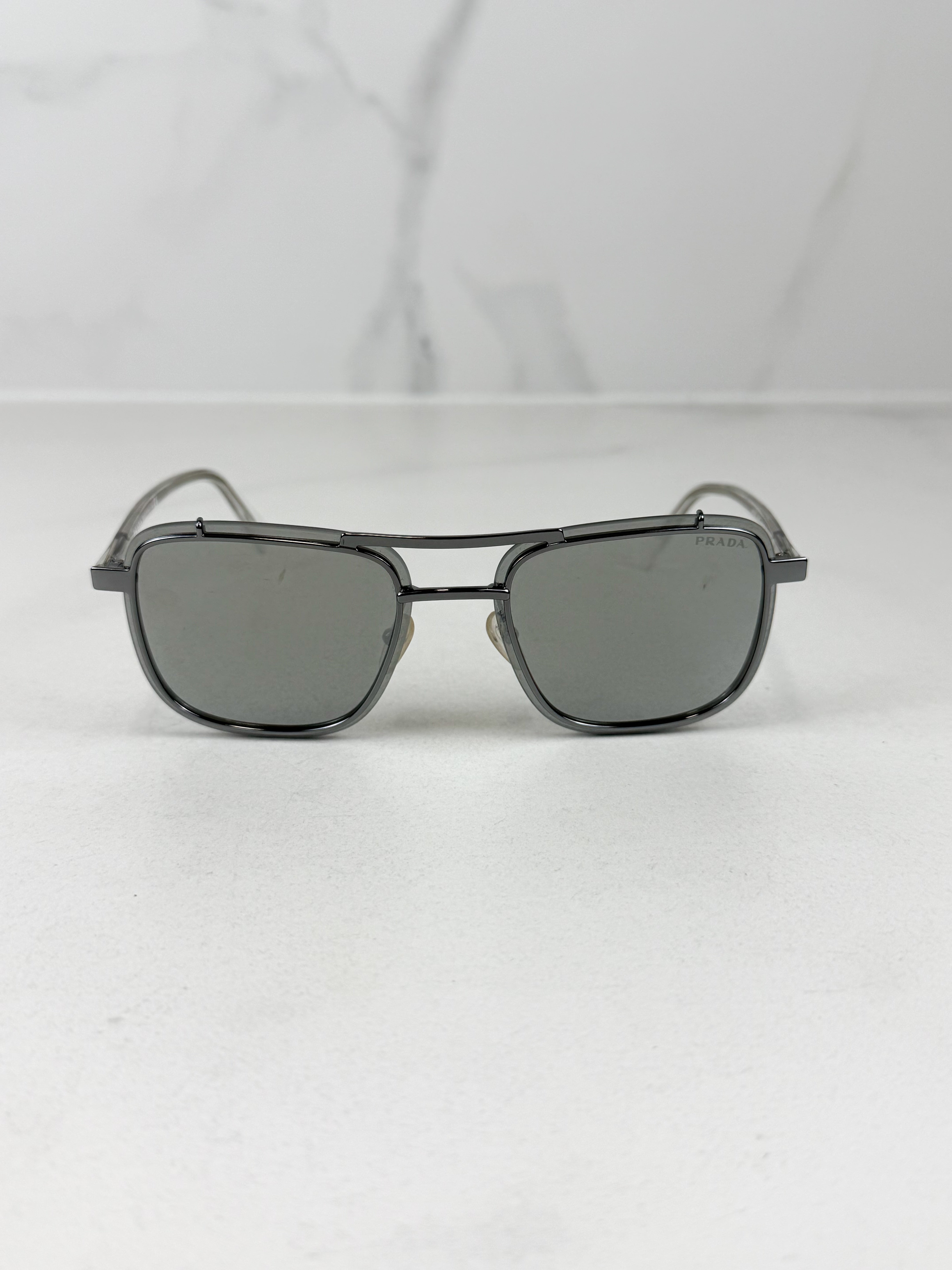Prada Slim Metal Frame Reflection Sunglasses SPR59U