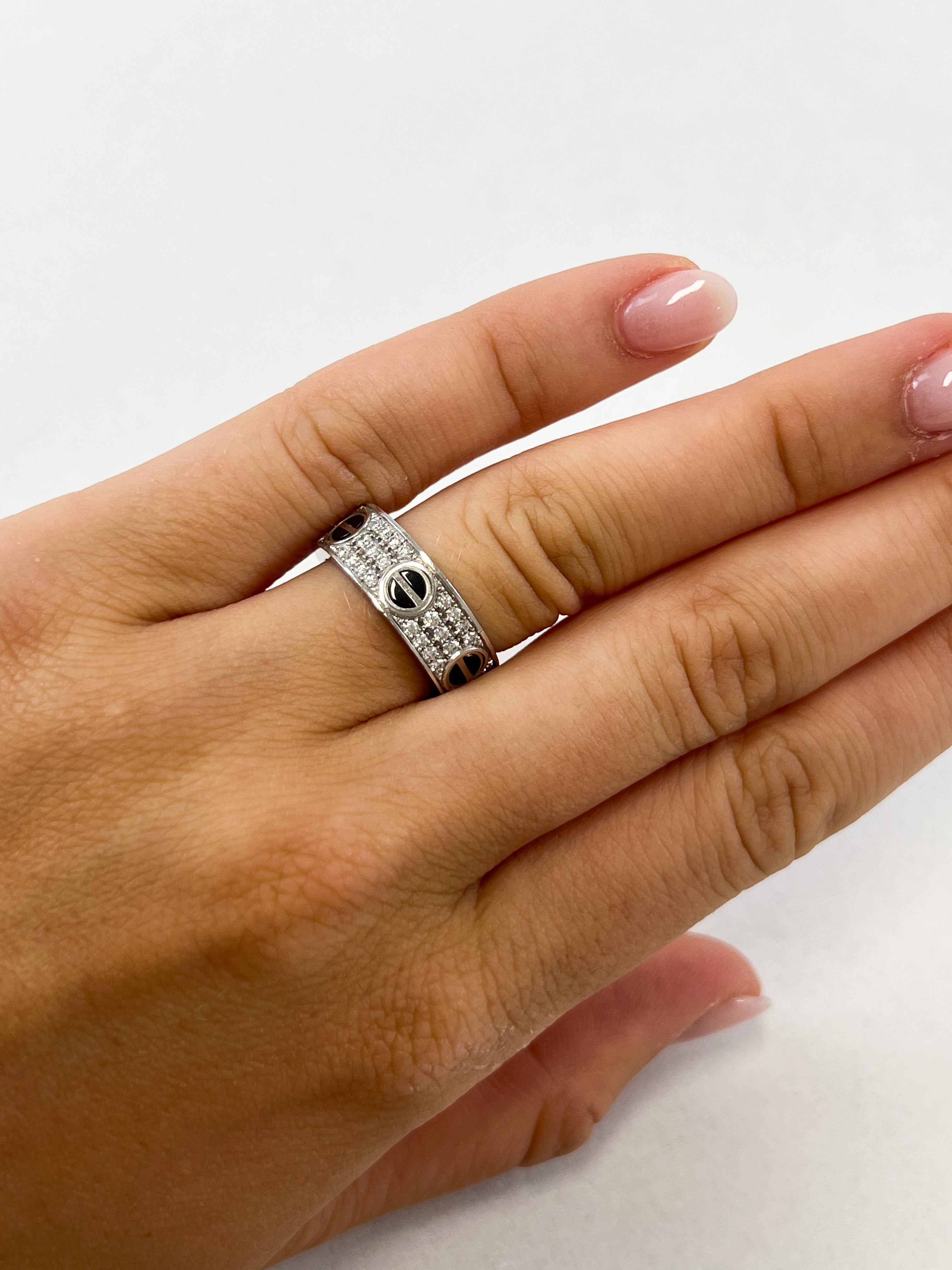 Cartier Love Ring Diamond Paved