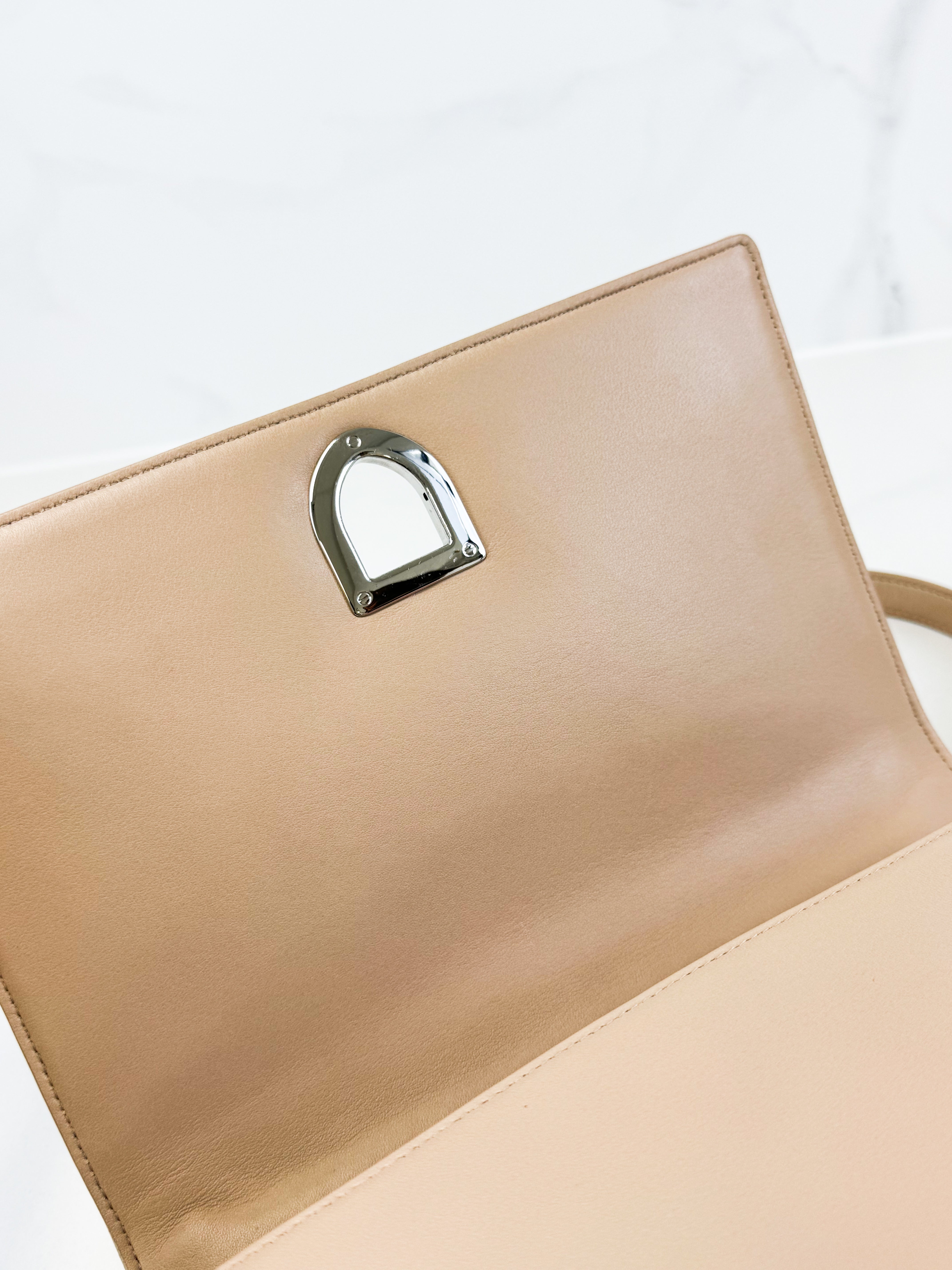 Christian Dior Beige Medium Diorama Shoulder Bag