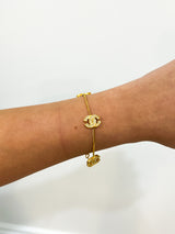 Chanel CC Gold Bracelet