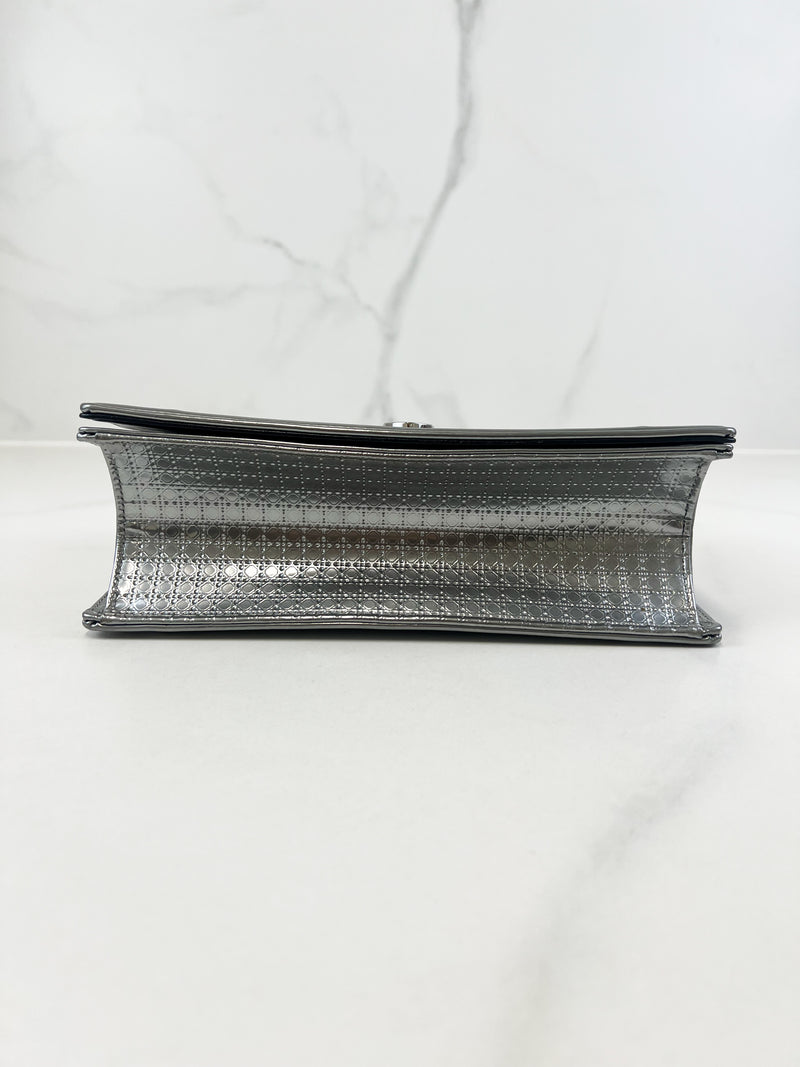 Christian Dior Medium Silver Diorama Shoulder Bag