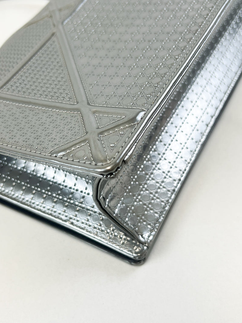 Christian Dior Medium Silver Diorama Shoulder Bag