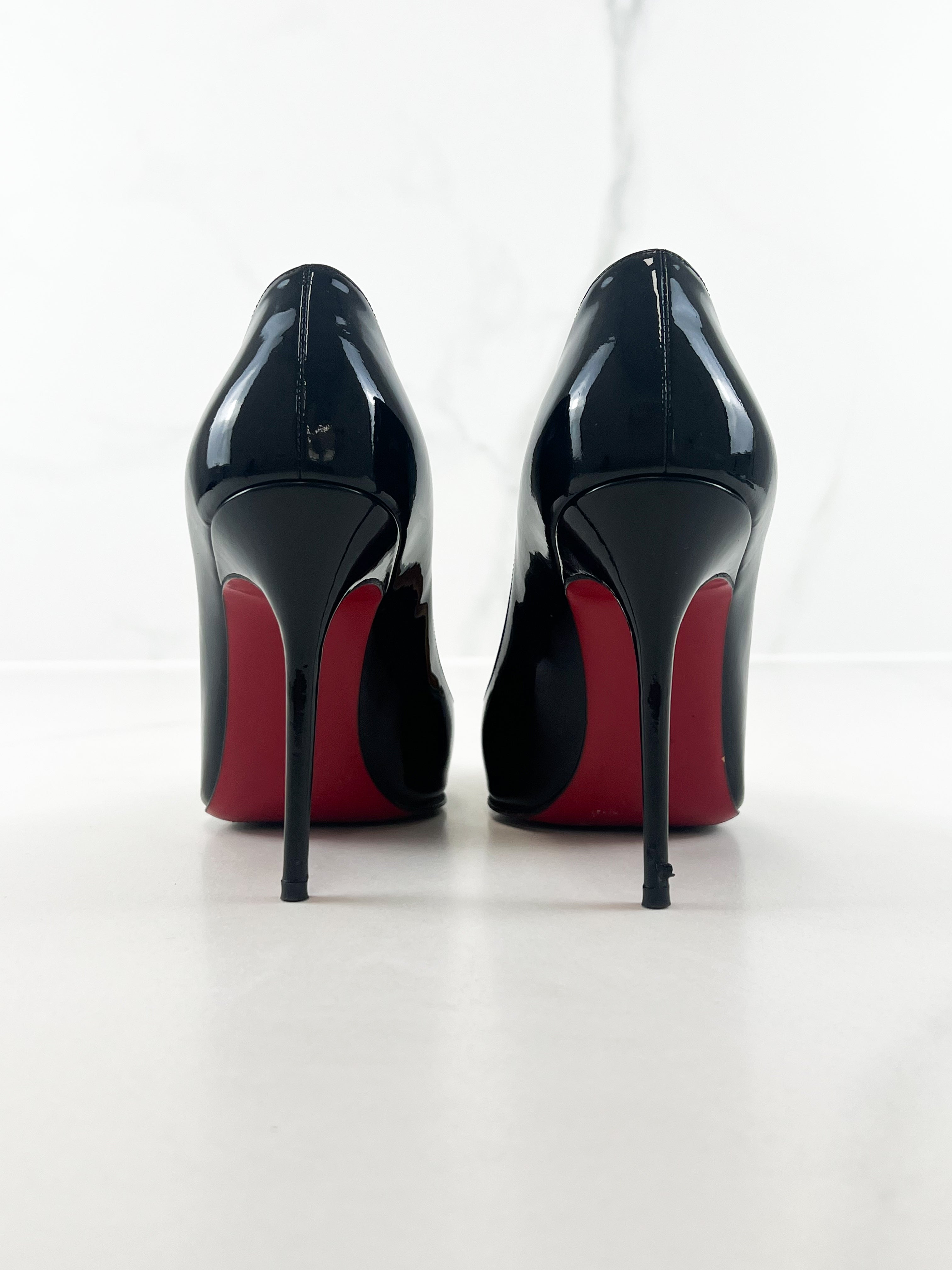 Christian Louboutin Black Decollete 100 Size 37