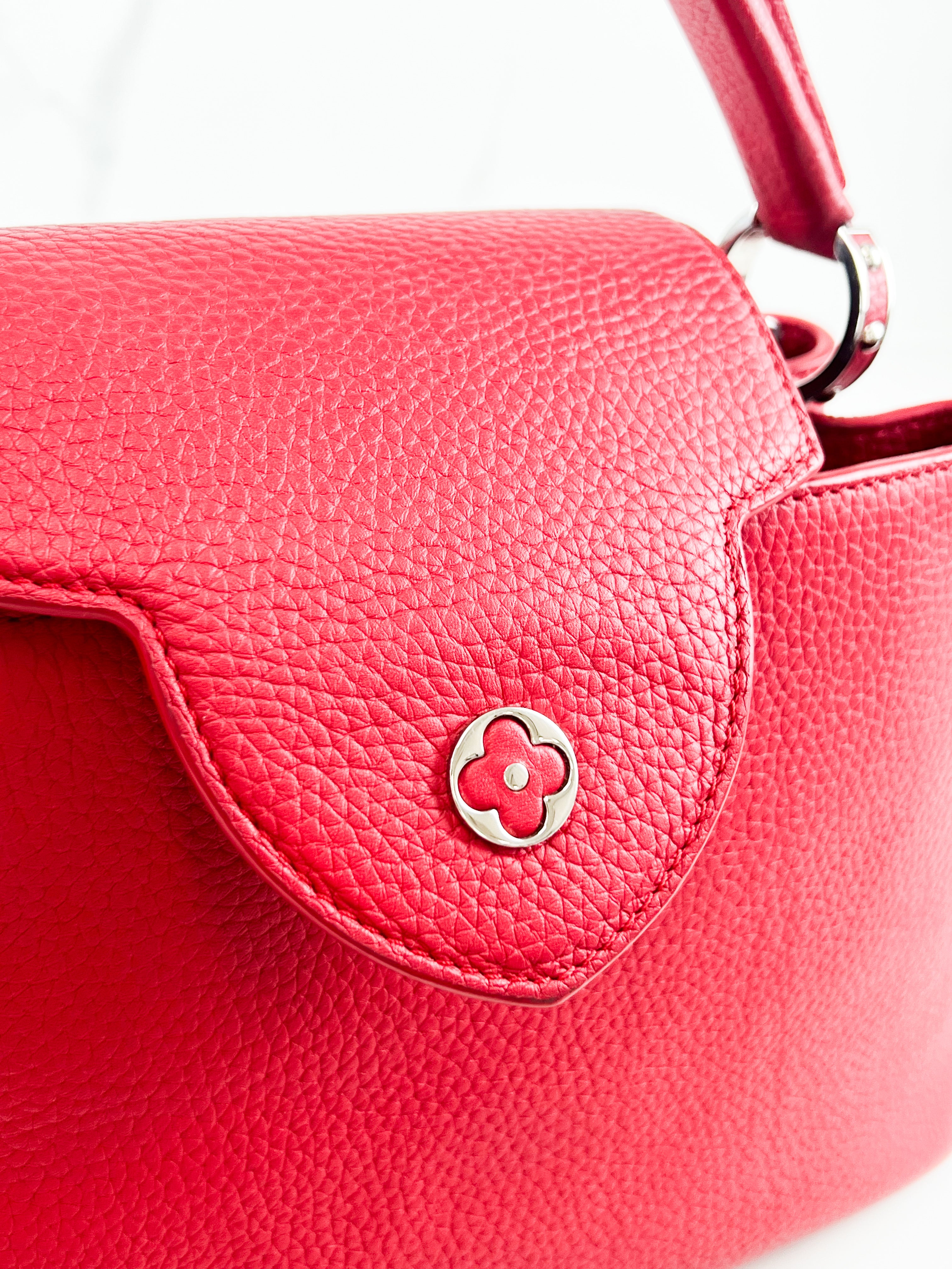 Louis Vuitton Red Capucines PM