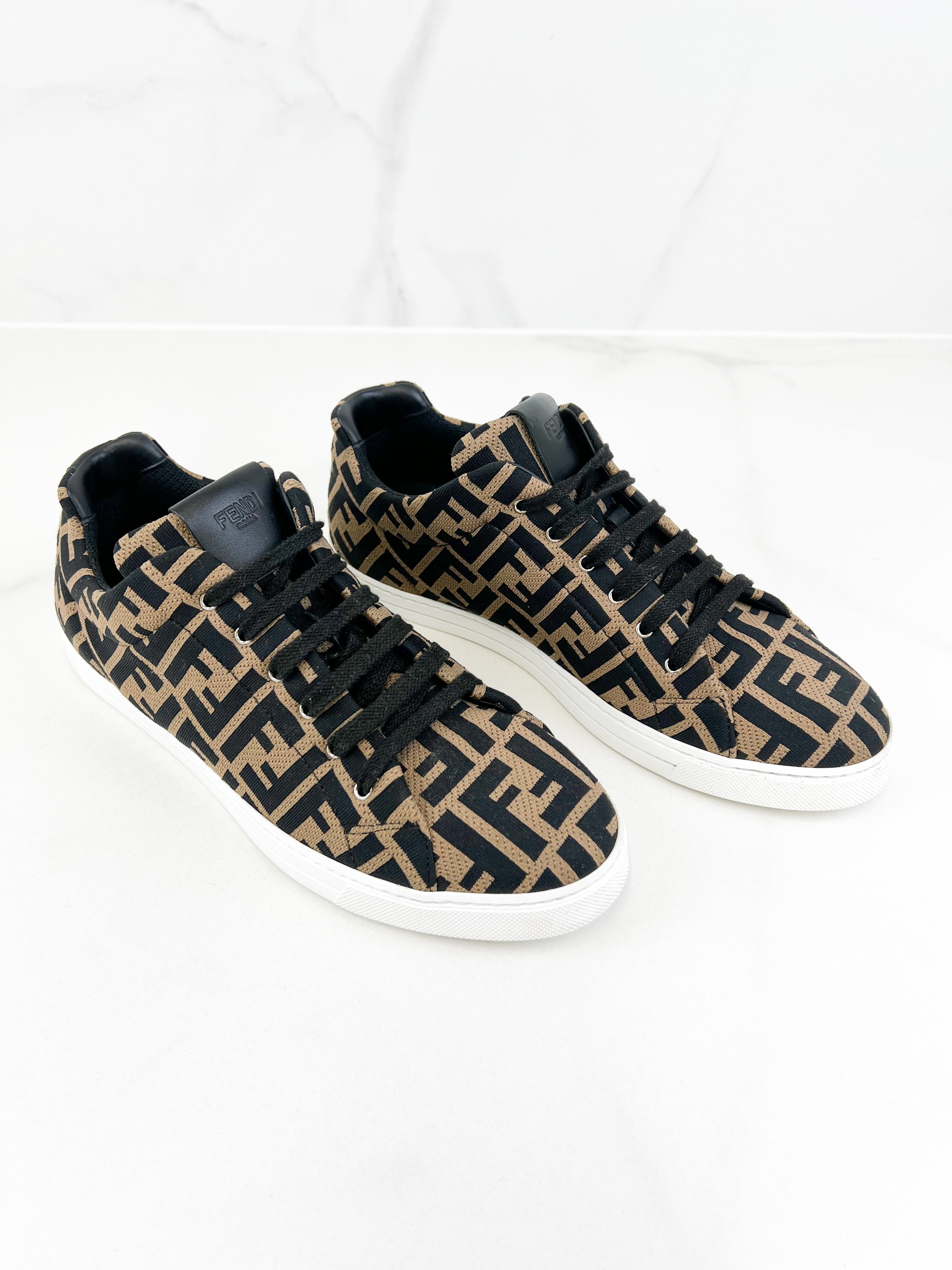 Fendi FF Brown Sneaker Size 8 (Men's)