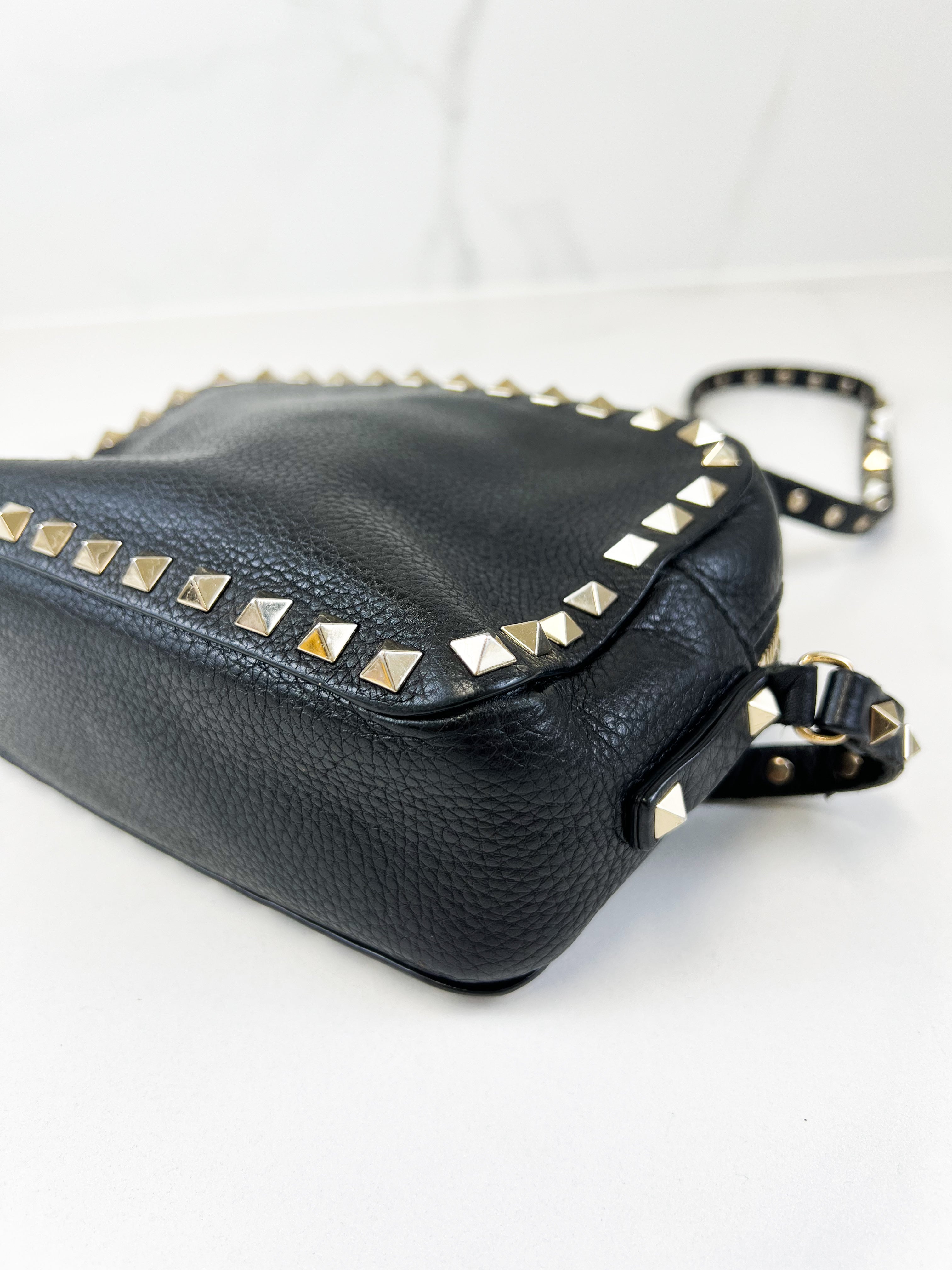 Valentino Garavani Black Rockstud Crossbody Bag