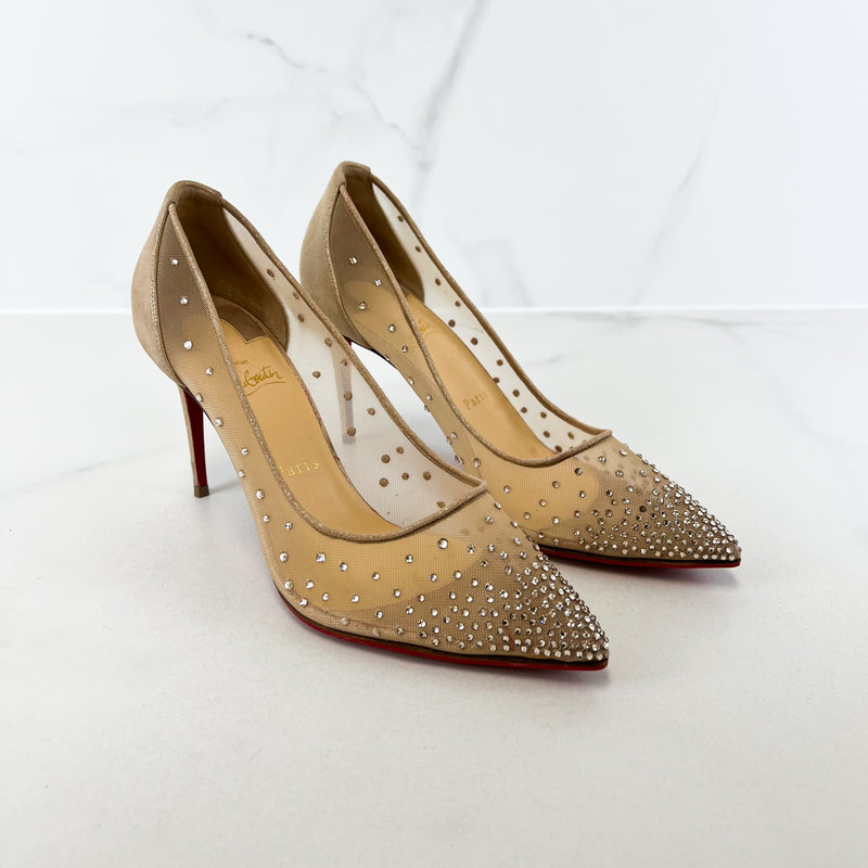 Christian Louboutin Follies Strass 70mm Size 39.5