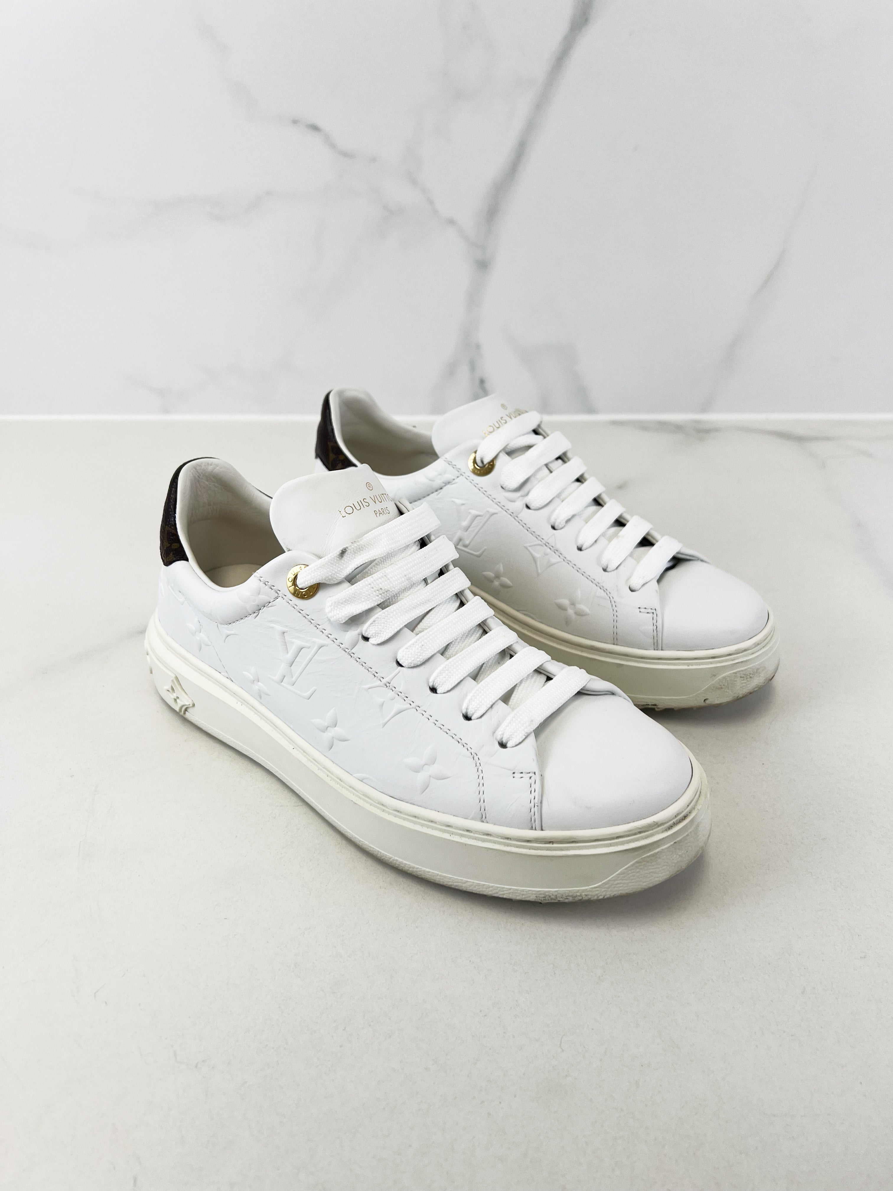 Louis Vuitton Monogram Time Out Sneaker Size 36.5