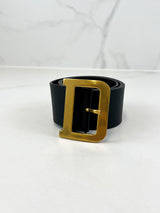 Christian Dior Diorquake Leather Belt 55mm Size 85