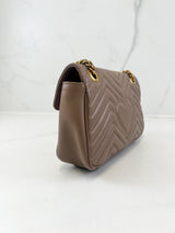 Gucci GG Marmont Matelasse Small Flap Shoulder Bag