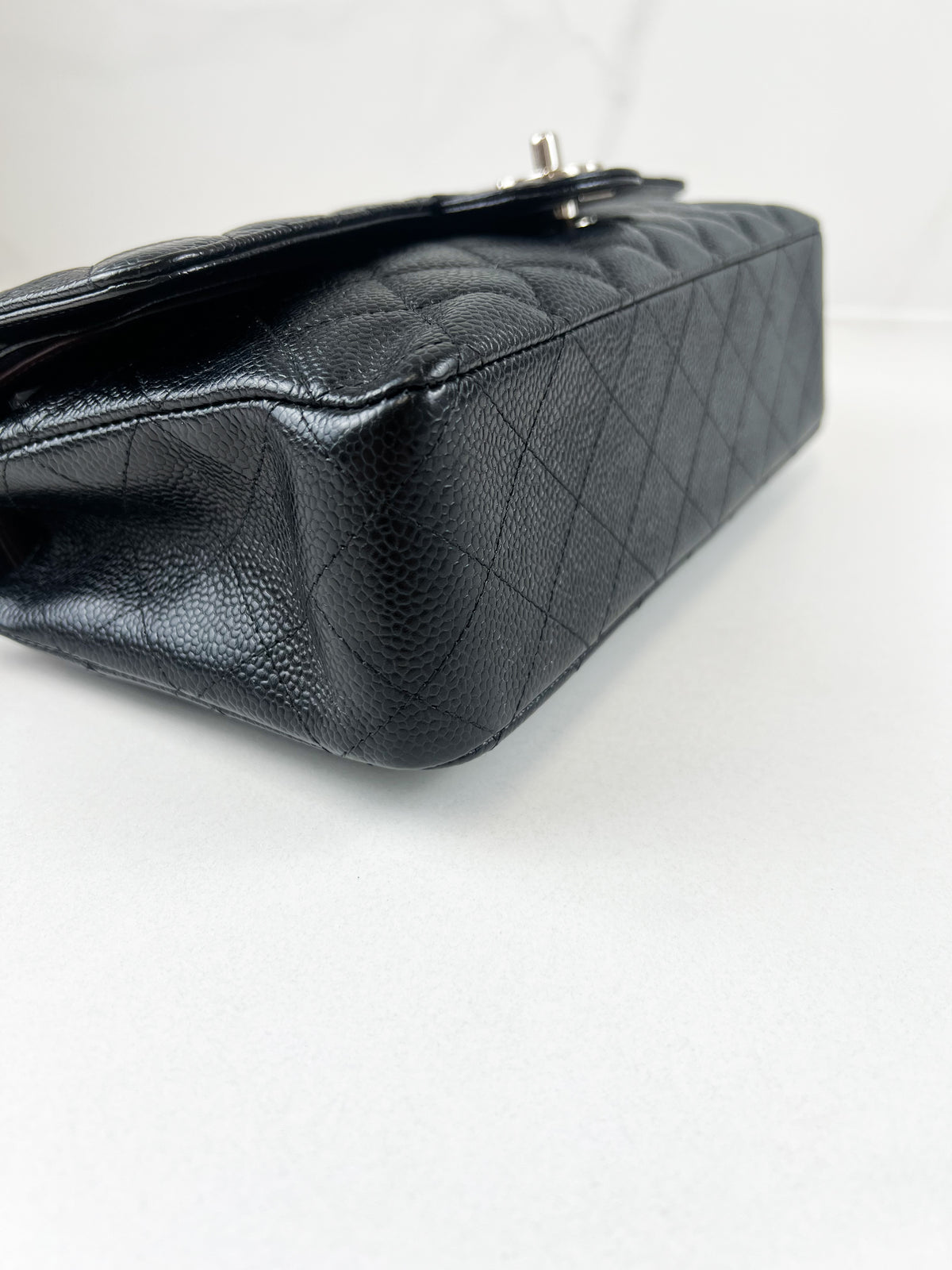 Chanel CC Medium Caviar Black Classic Double Flap Shoulder Bag