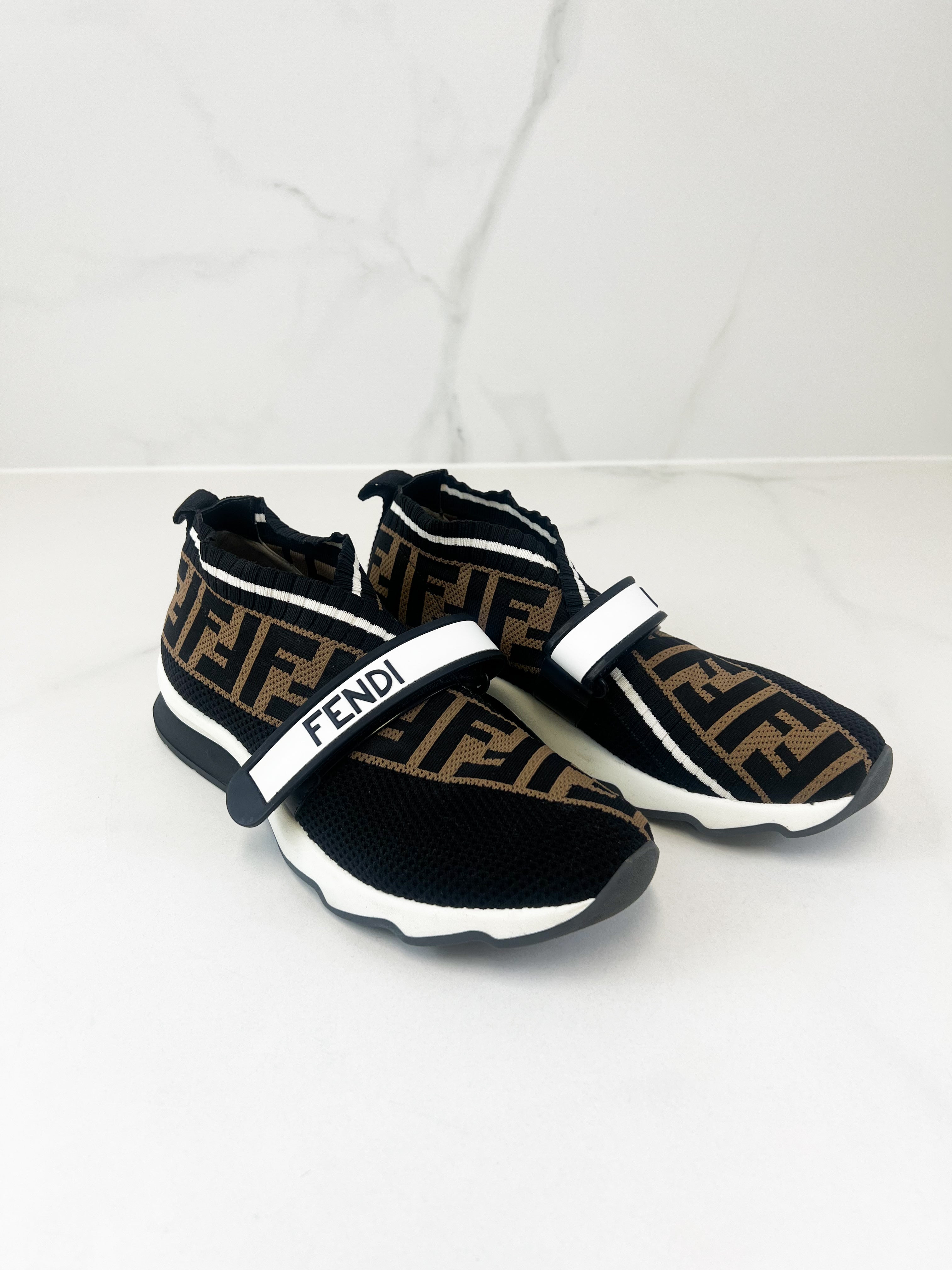 Fendi FF Fabric Sneaker Size 38