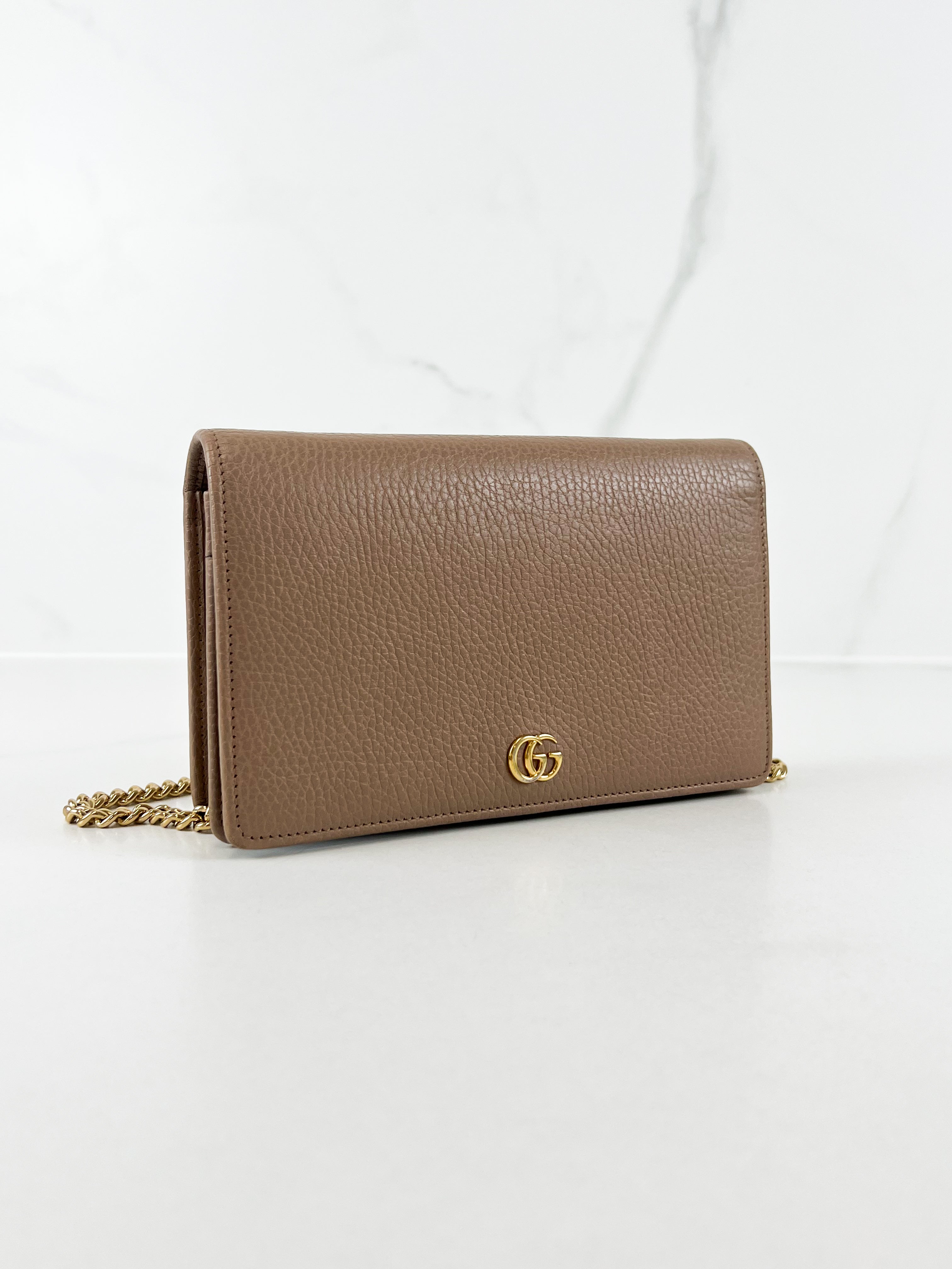Gucci Marmont Beige WOC with GHW