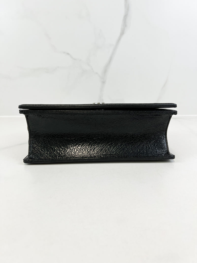 Christian Dior Medium Black Leather Diorama Shoulder Bag