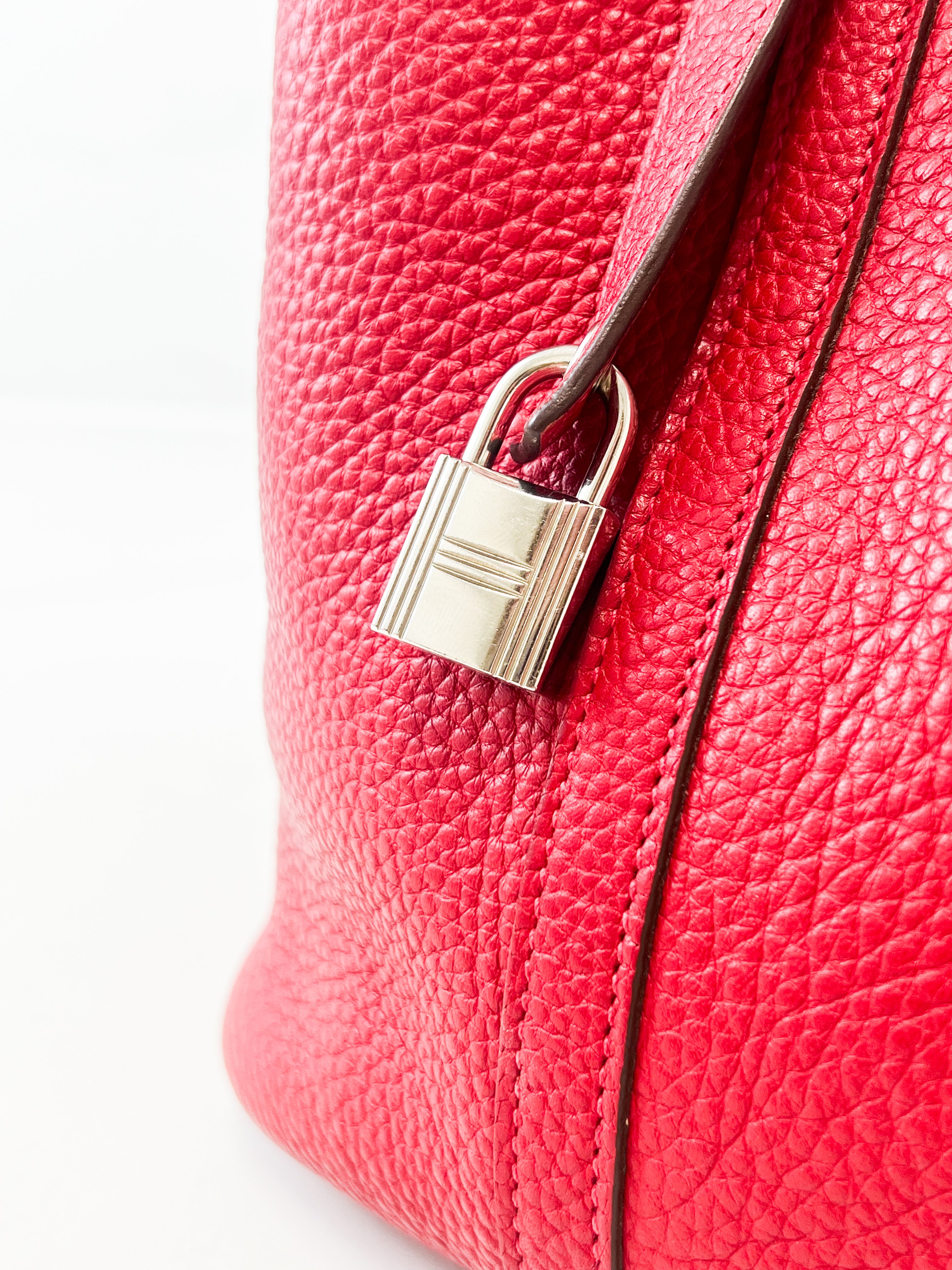Hermes Picotin 22 Red Leather