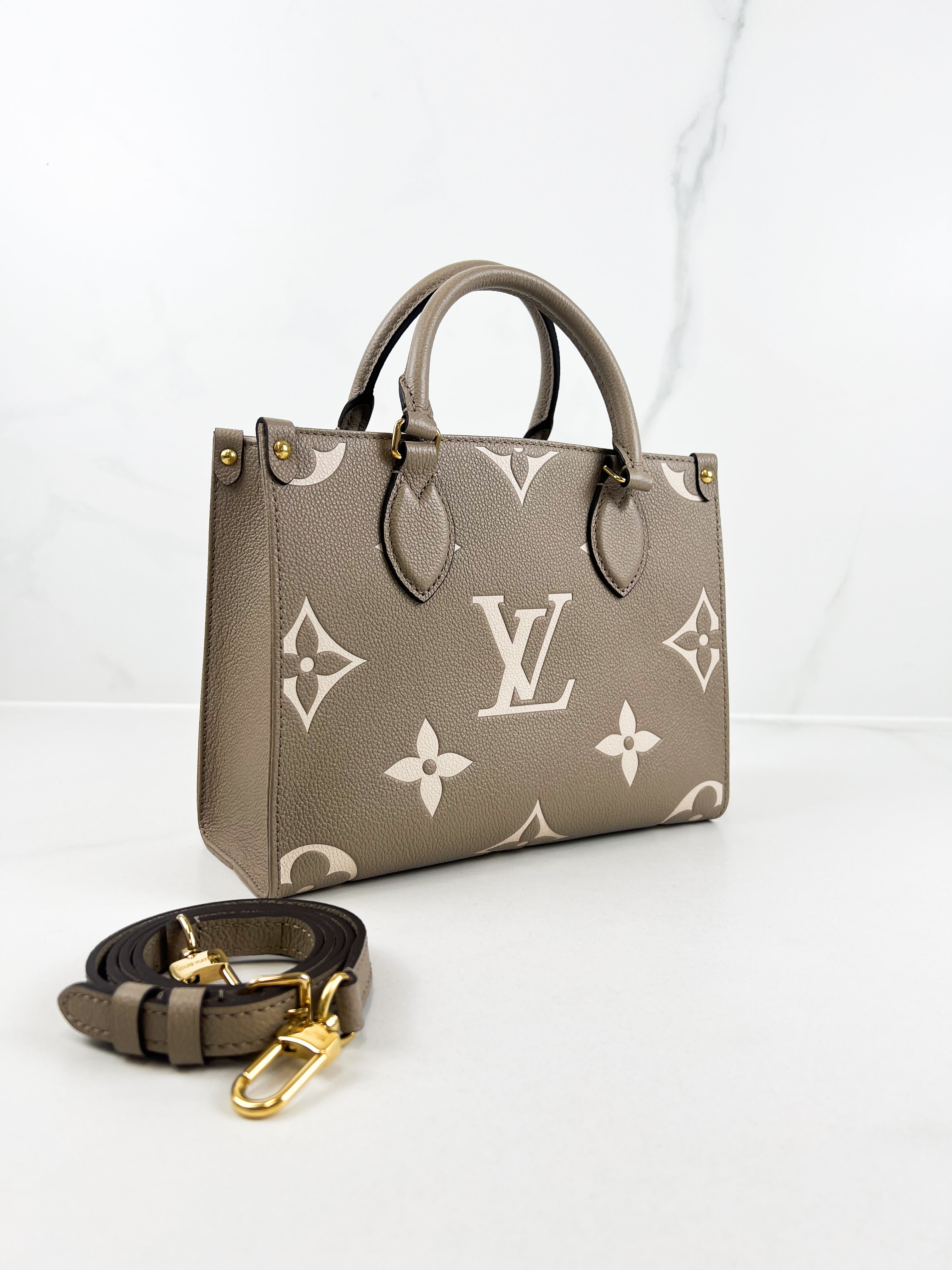Louis Vuitton Onthego PM Tourterelle Crème