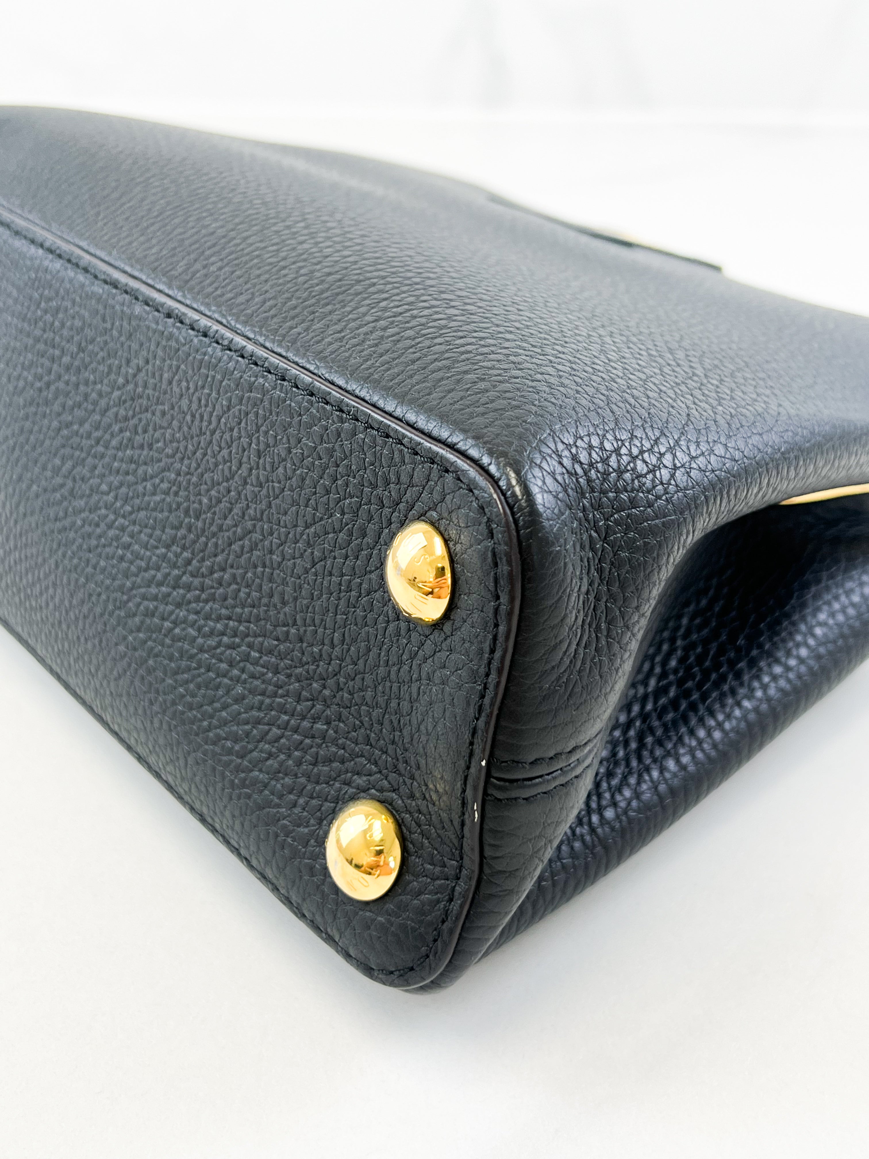 Louis Vuitton Black Capucines BB