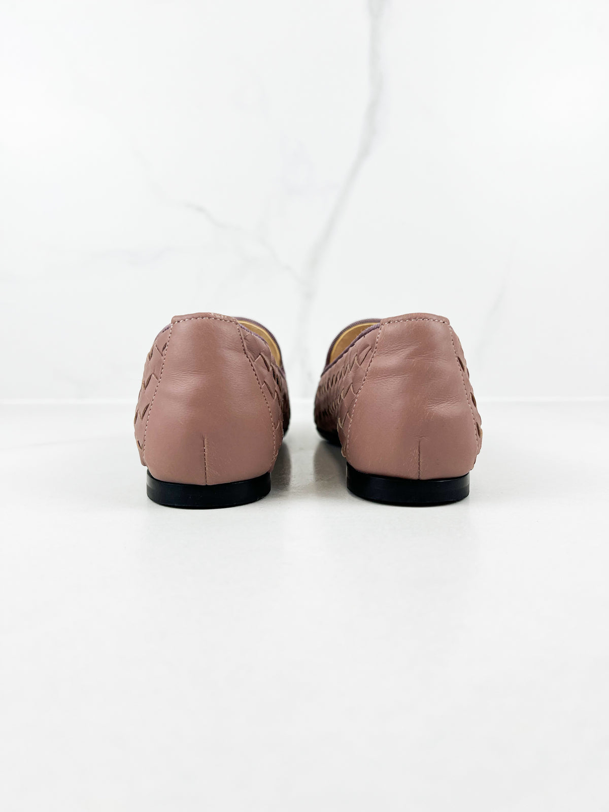 Bottega Veneta Intrecciato Leather Loafer in Deco Rose Size 37