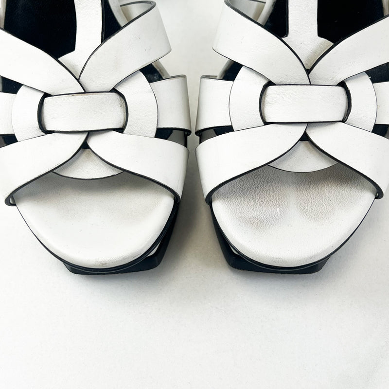 Saint Laurent White Tributes 135mm Size 35