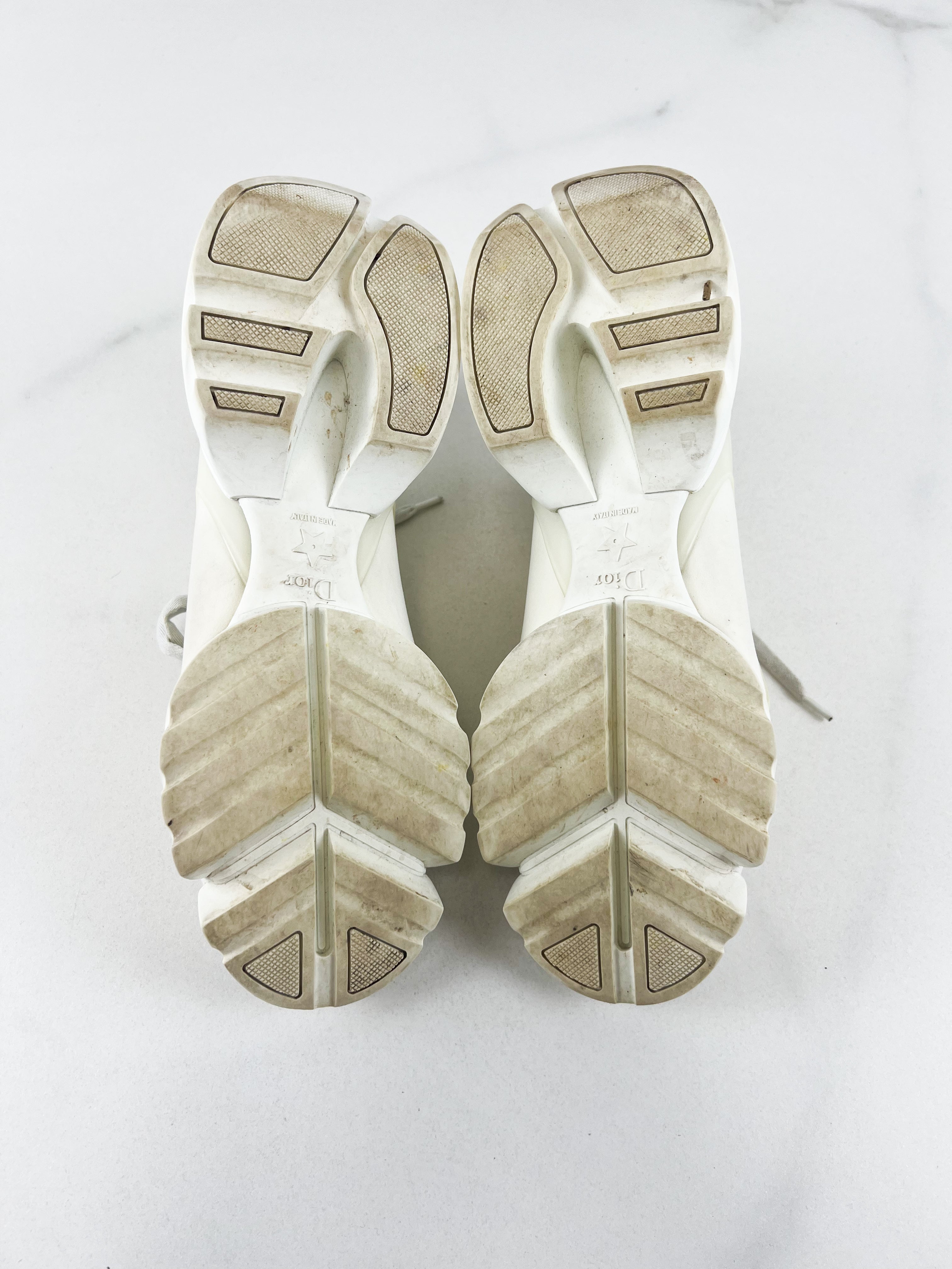 Christian Dior D-Connect White Sneakers Size 39