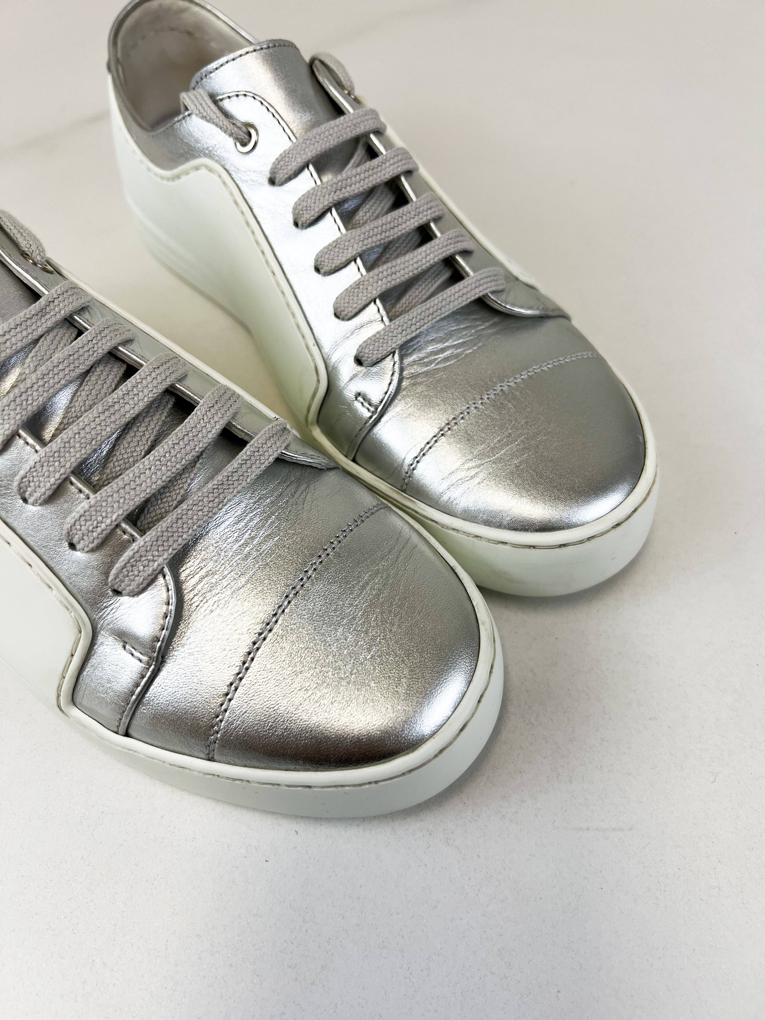 Chanel Low Top CC Sneaker Size 38.5