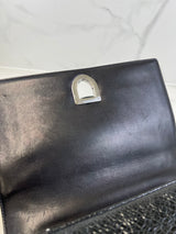 Christian Dior Medium Black Leather Diorama Shoulder Bag