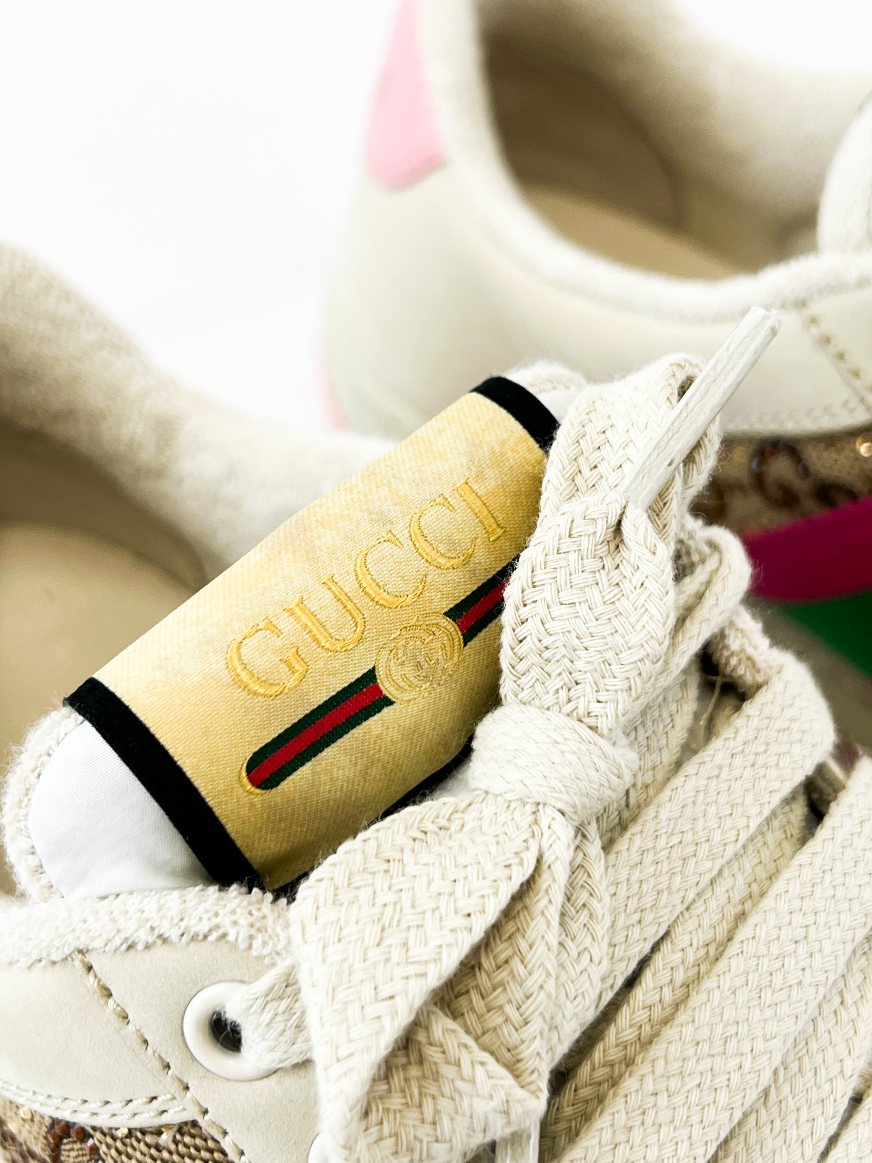 Gucci Screener Sneaker with Crystals Size 37