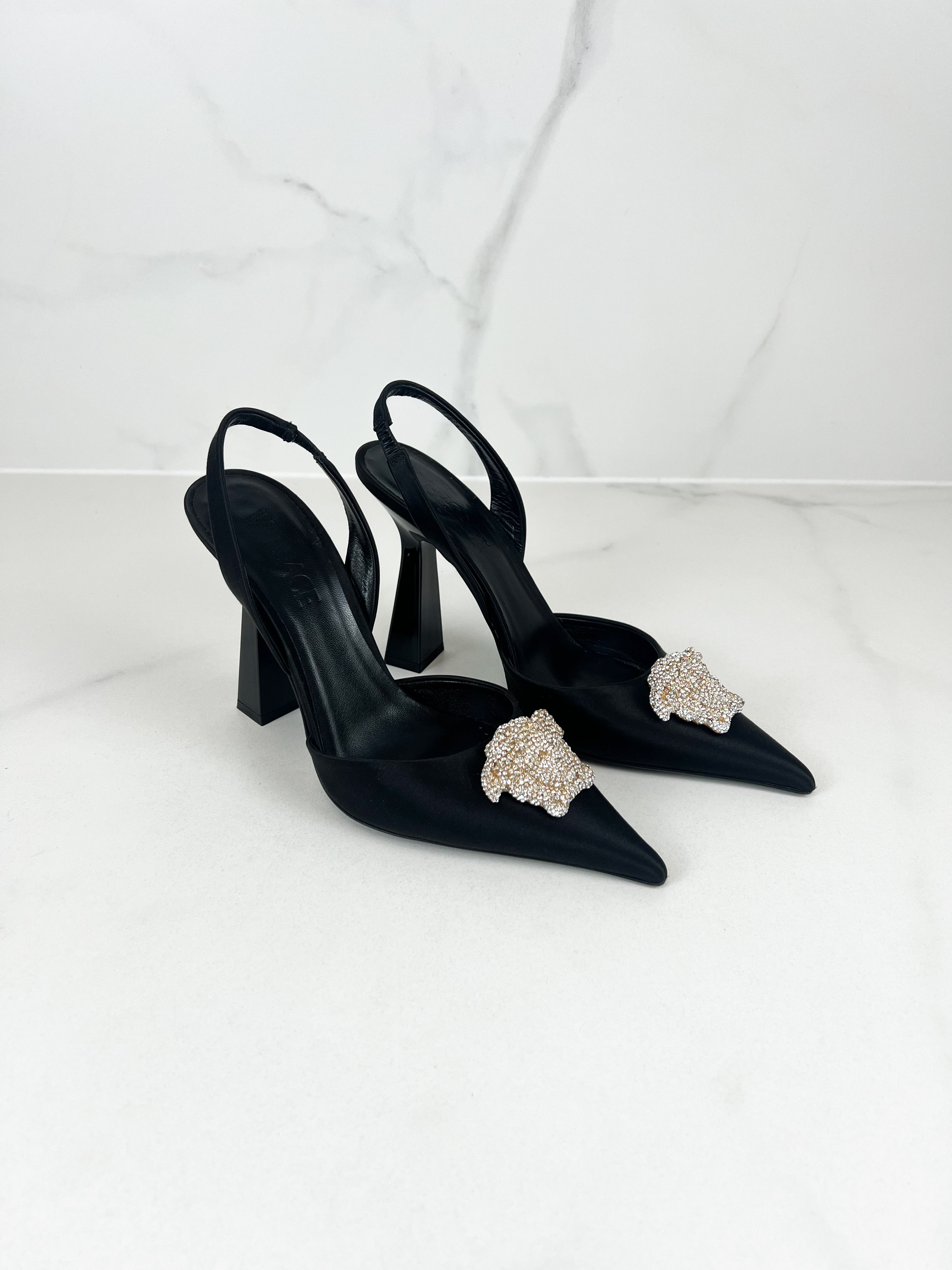 Versace Medusa Slingback Heels