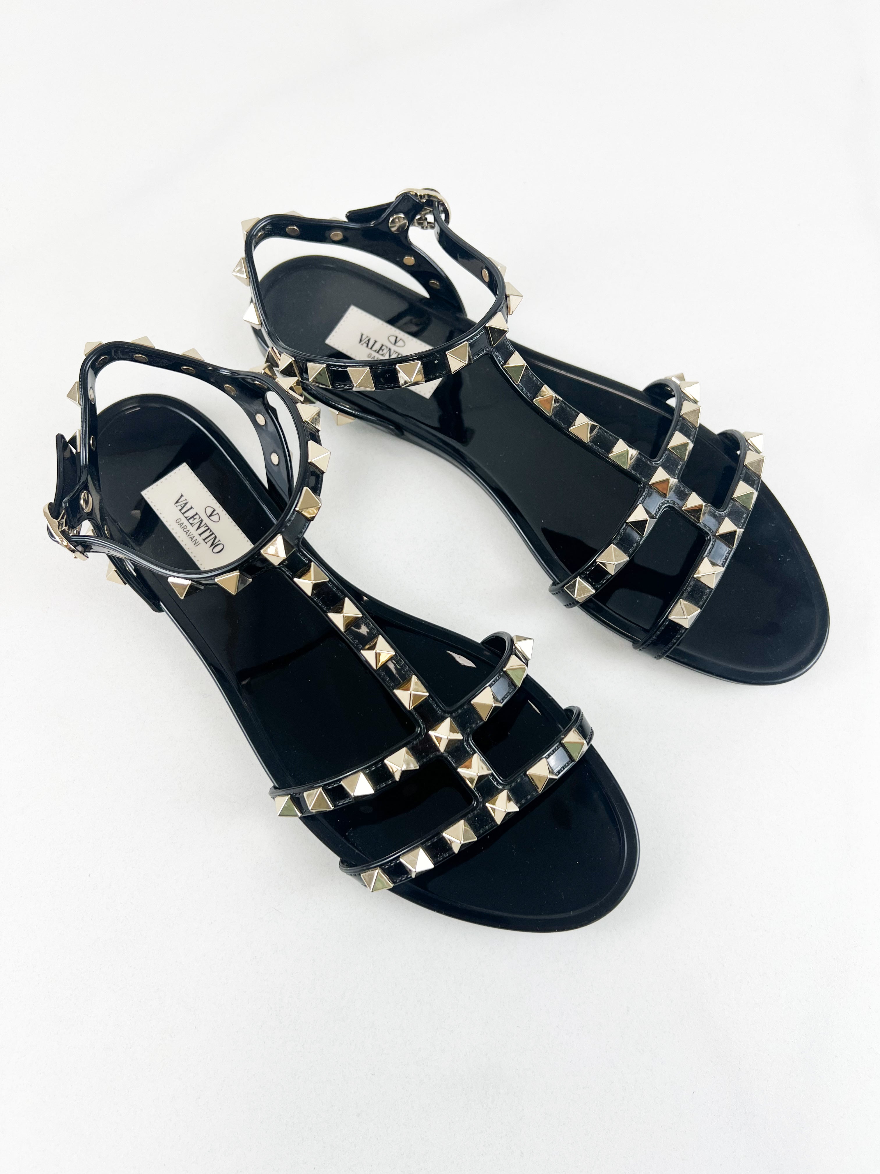 Valentino Jelly Rockstud Sandals Size 38