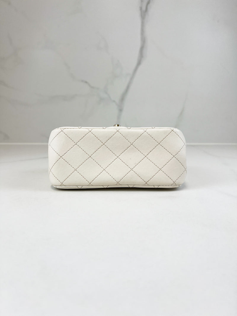 Chanel Mini Square Lambskin Shoulder Bag