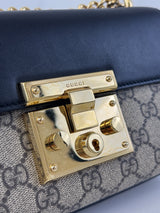 Gucci GG Supreme Small Padlock Shoulder Bag