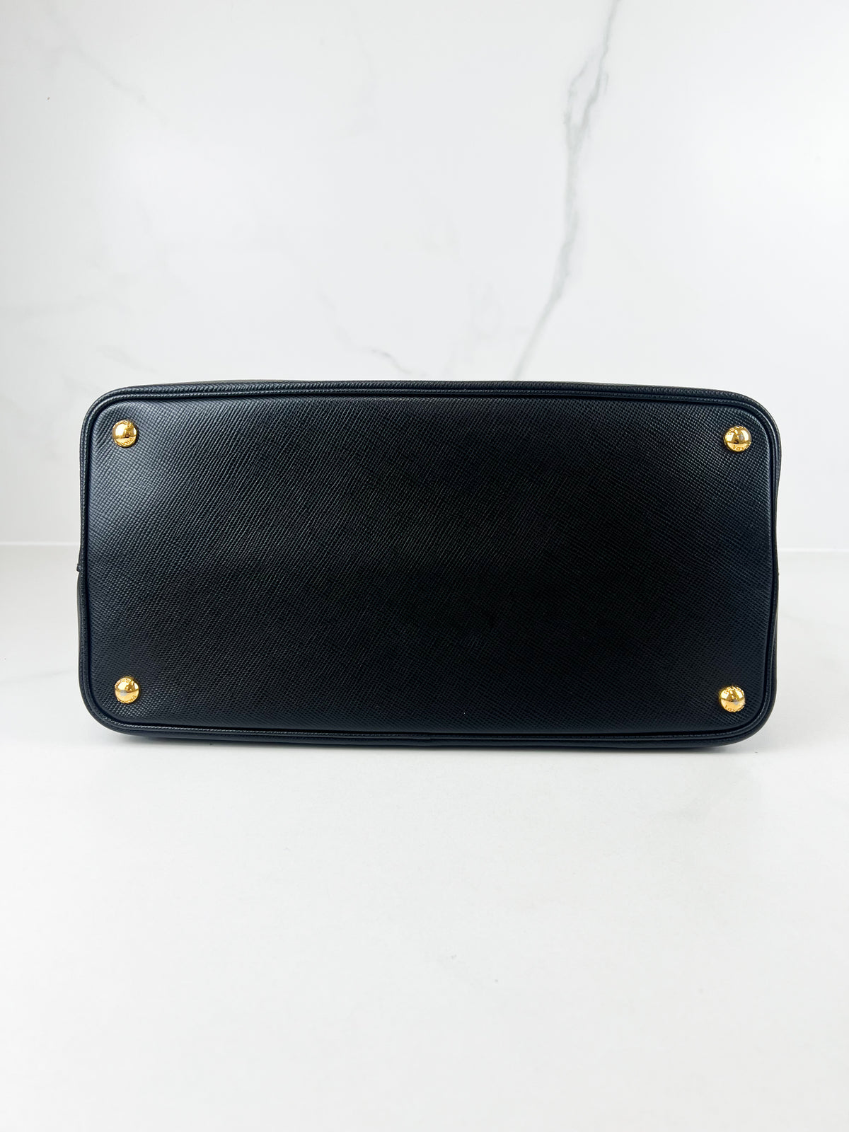 Prada Medium Saffiano Leather Double Bag in Nero