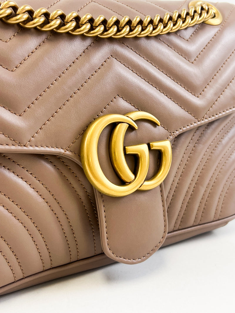 Gucci GG Marmont Matelasse Small Flap Shoulder Bag