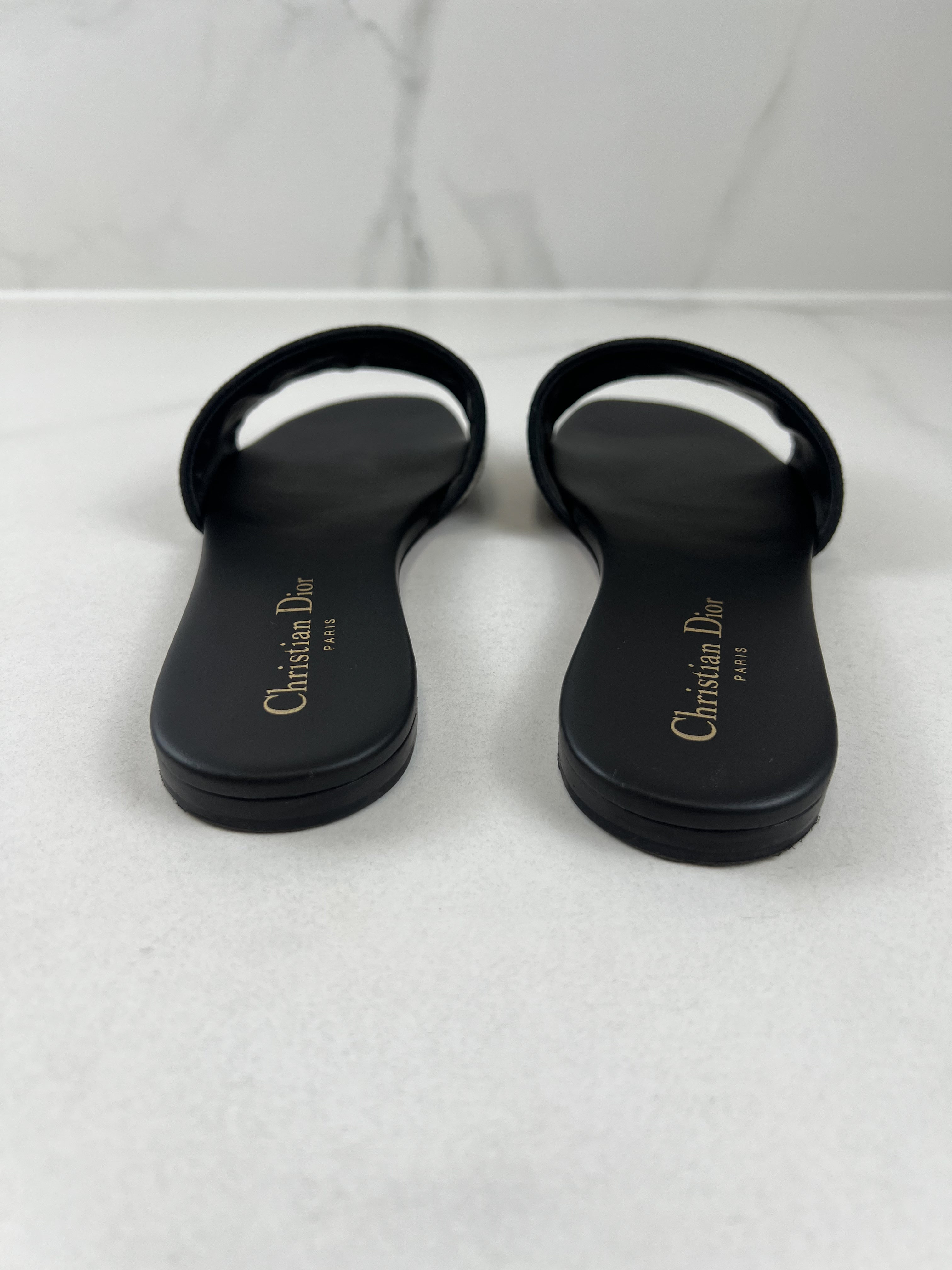 Christian Dior Dway Slides Size 37.5