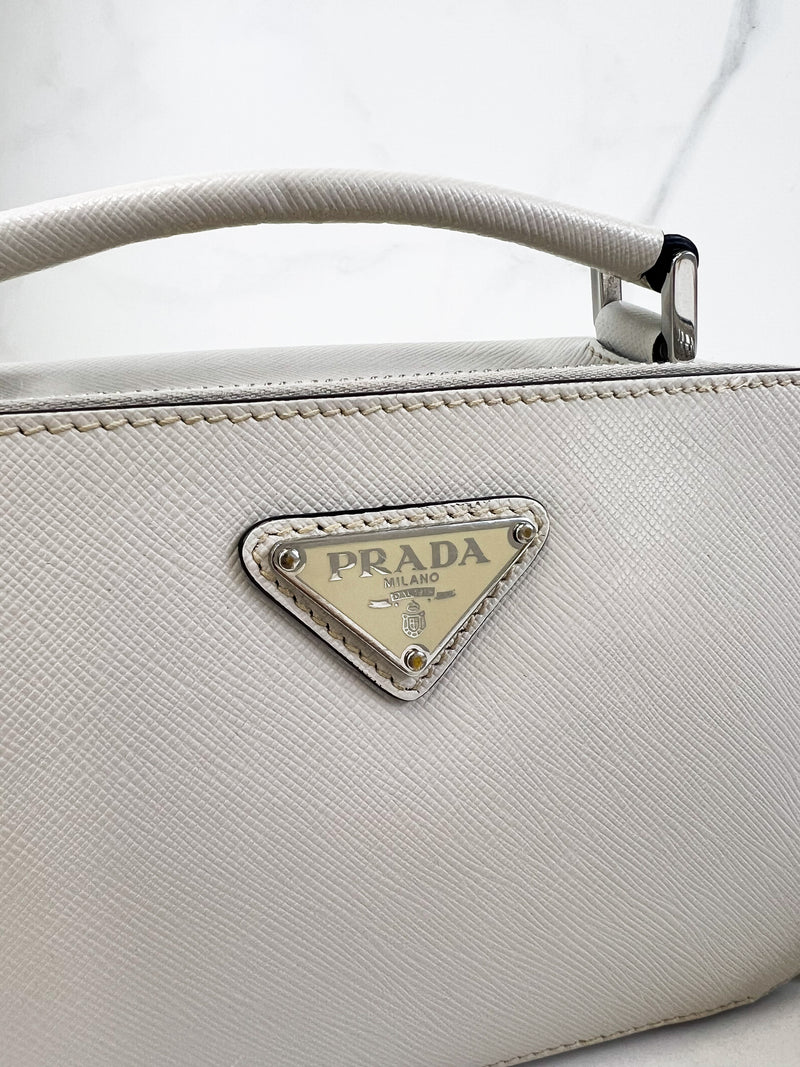 Prada Small Brique Saffiano Leather Bag
