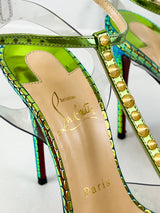 Christian Louboutin Multicolour Nosy Spikes 100 Pumps Size 37.5