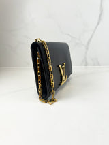 Louis Vuitton Black St Louise Chain Bag