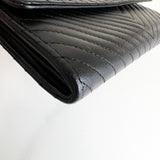 Chanel Chevron Black Wallet