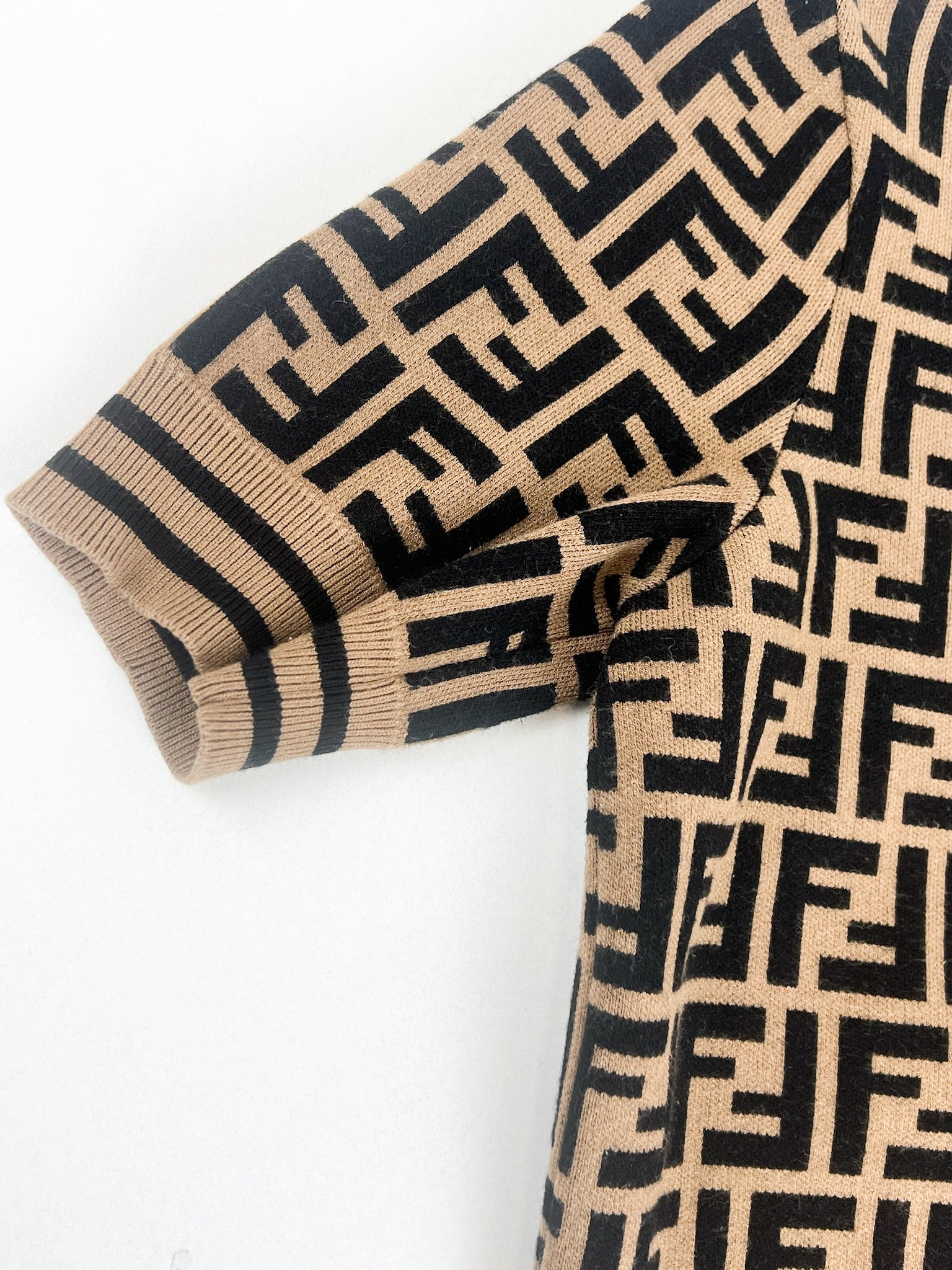 Fendi Pullover Fabric FF Motif Shirt Size 38