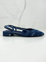 Chanel Denim Slingback Size 41
