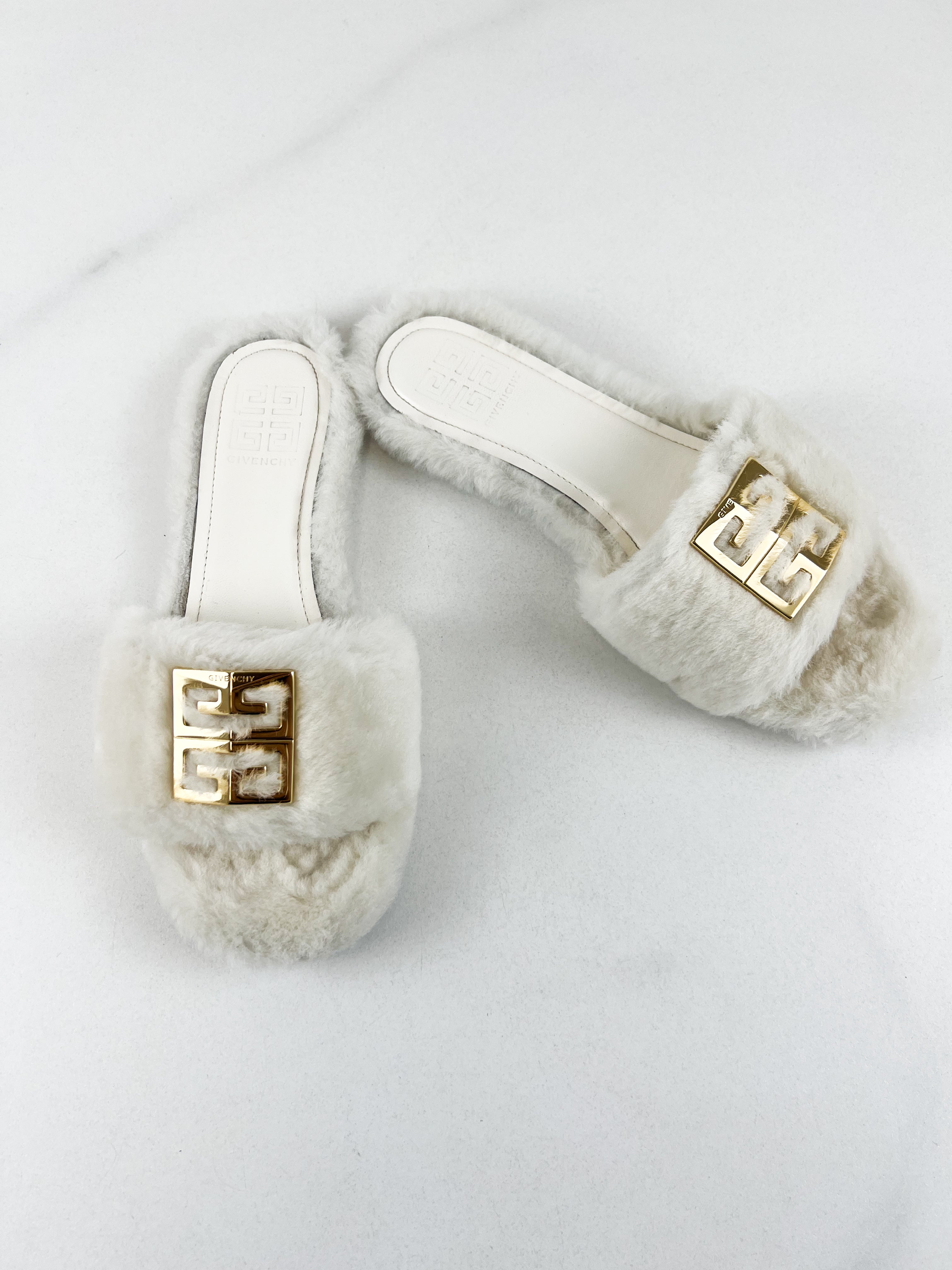 Givenchy Shearling Sandal Size 36